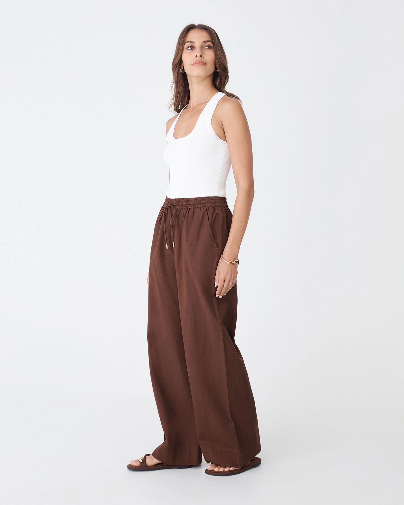 Bronte Cotton Drawstring Pants