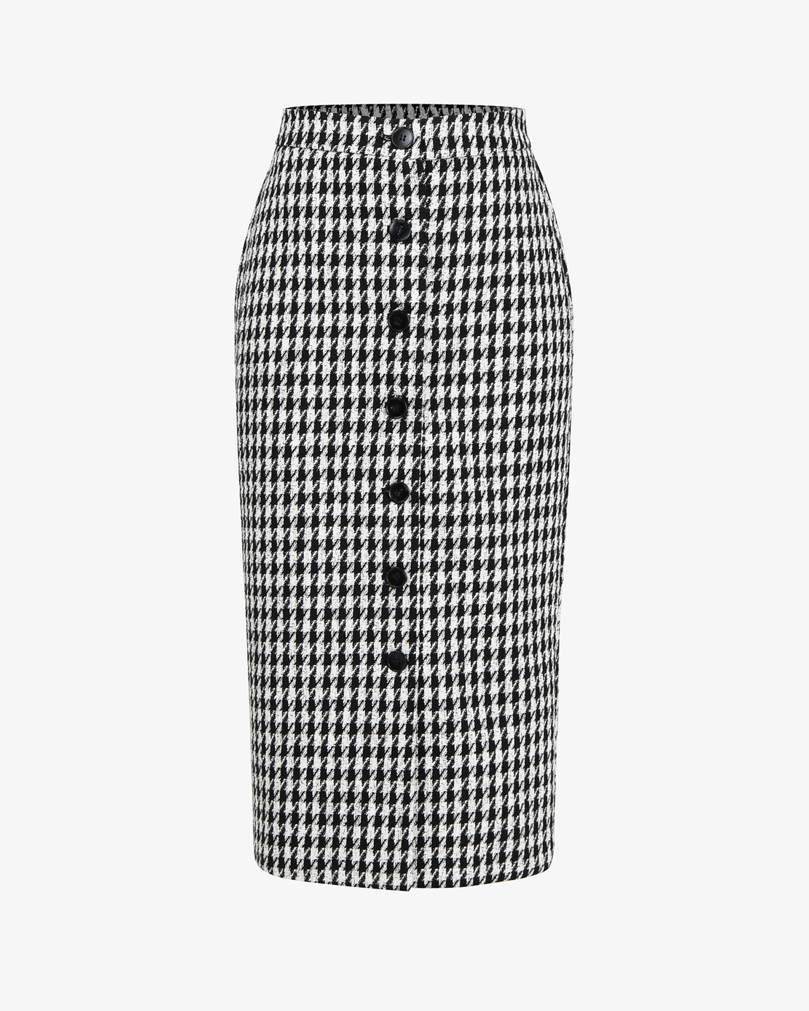 Bennet Houndstooth Midi Skirt