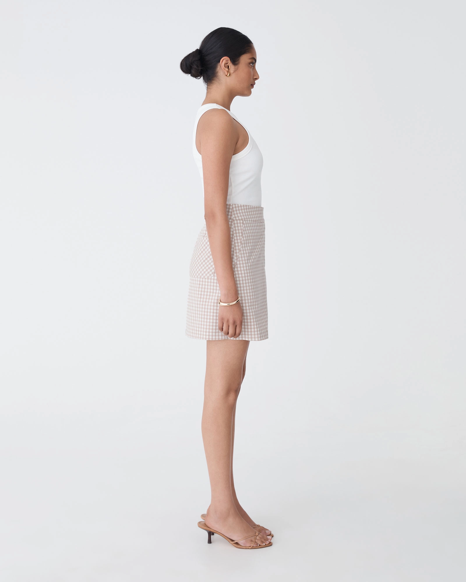 Koora Checked Mini Skirt