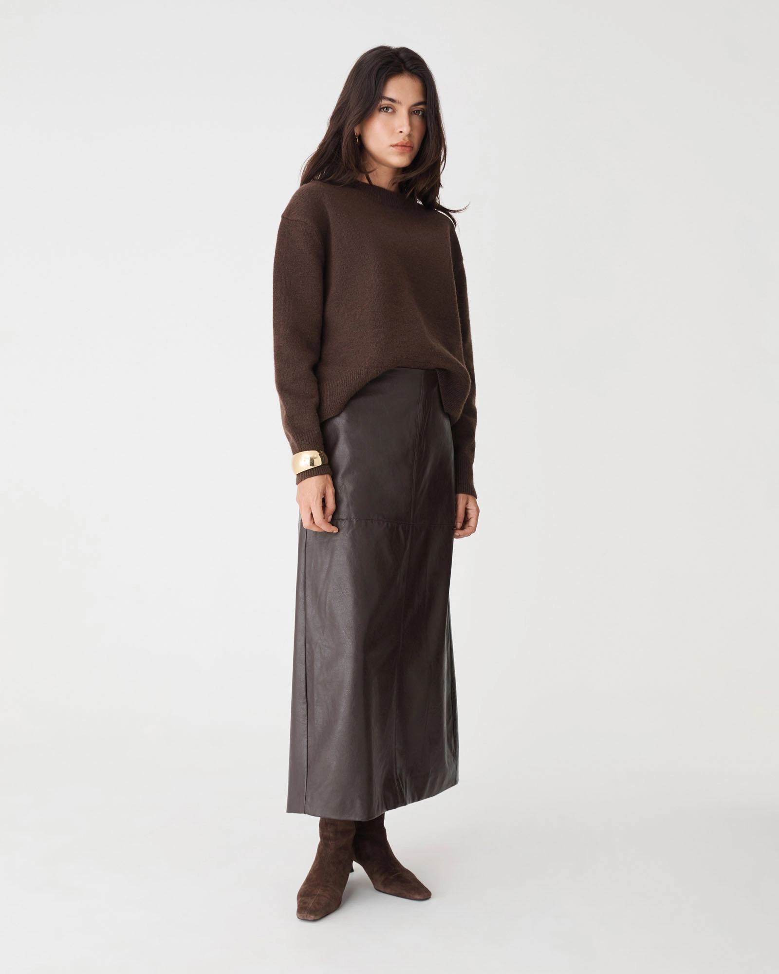 Giselle Panel Pu Skirt 