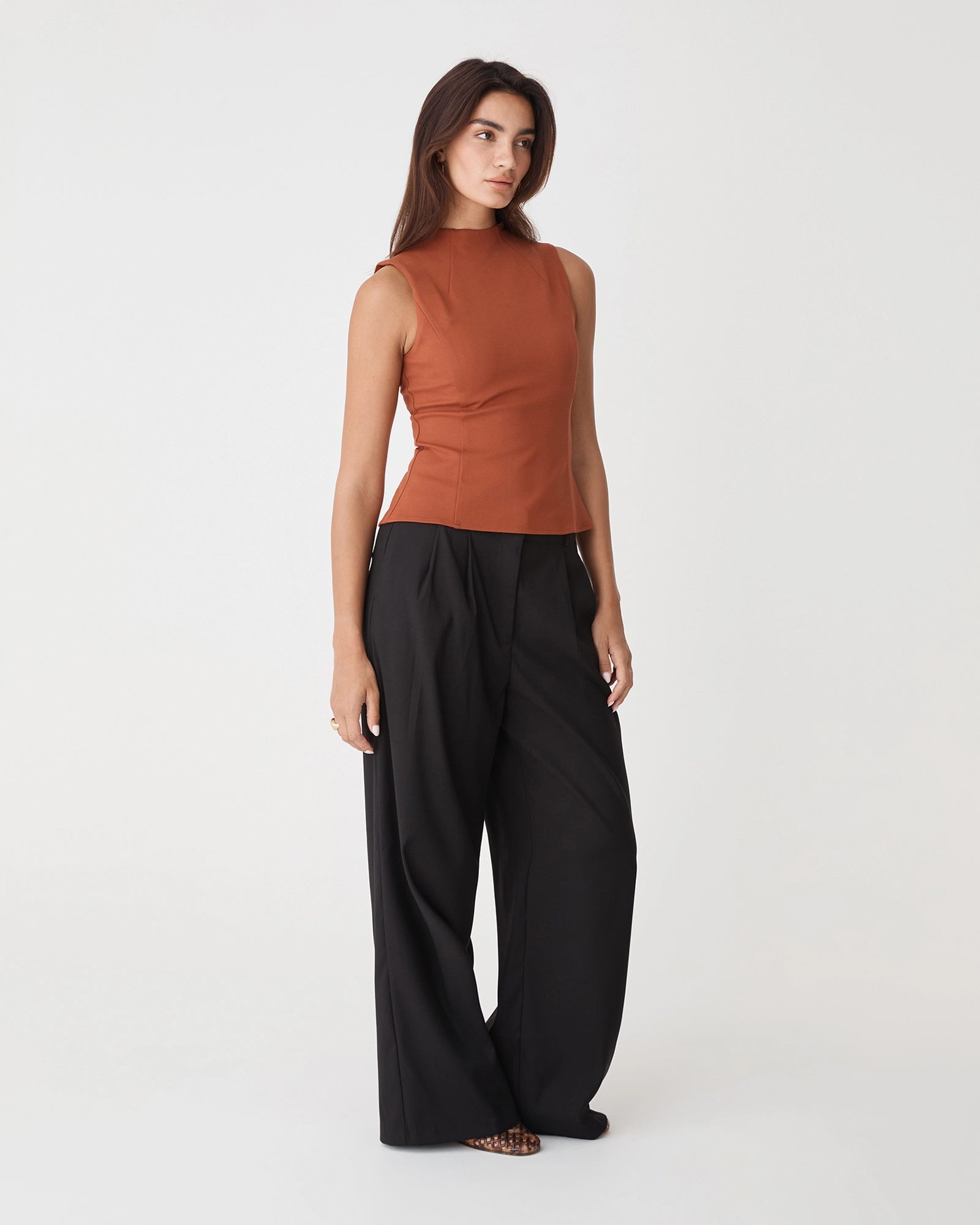 Finnley Structured Ponte Top