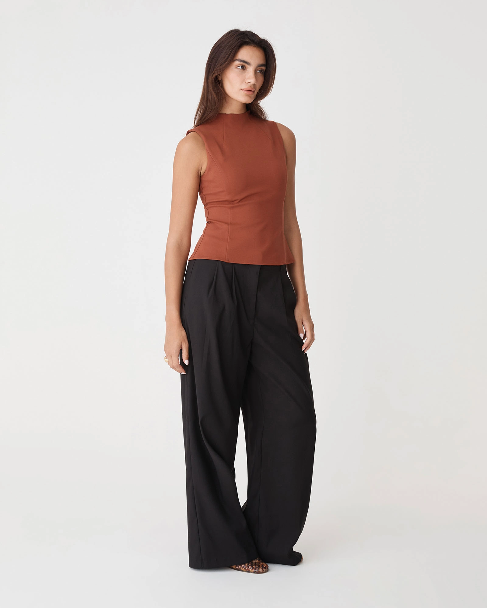 Finnley Structured Ponte Top