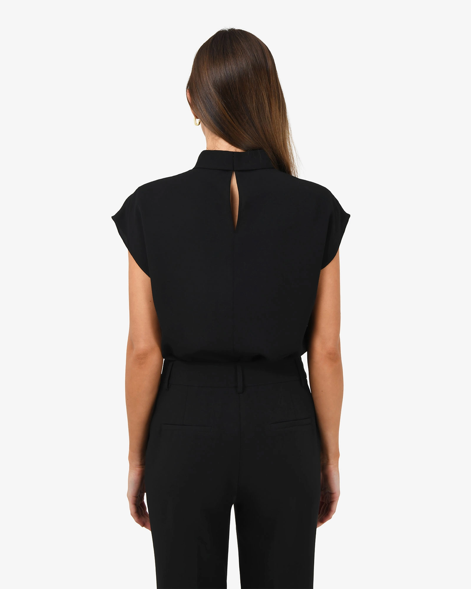 Tiara High Neck Shell Top 
