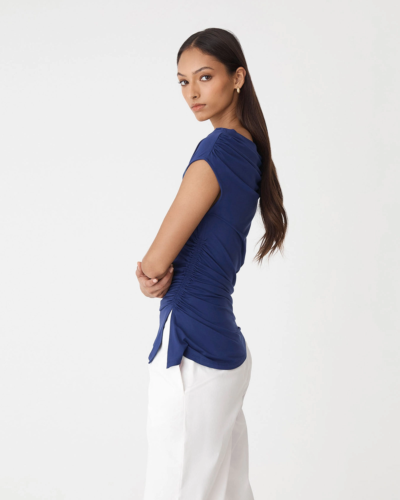 Keeley Bamboo Split Hem Top 