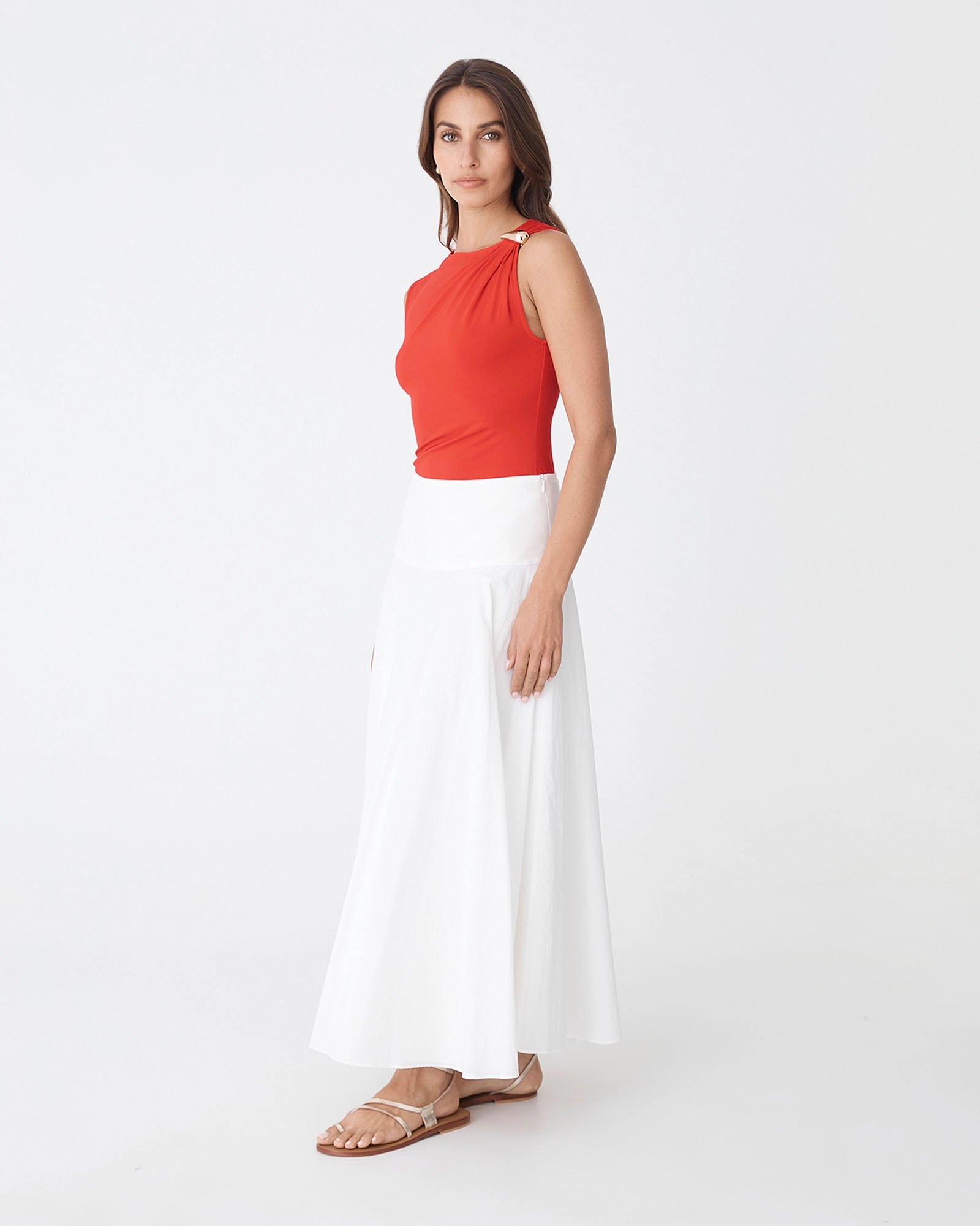 Kirsty Bamboo Ruched Top