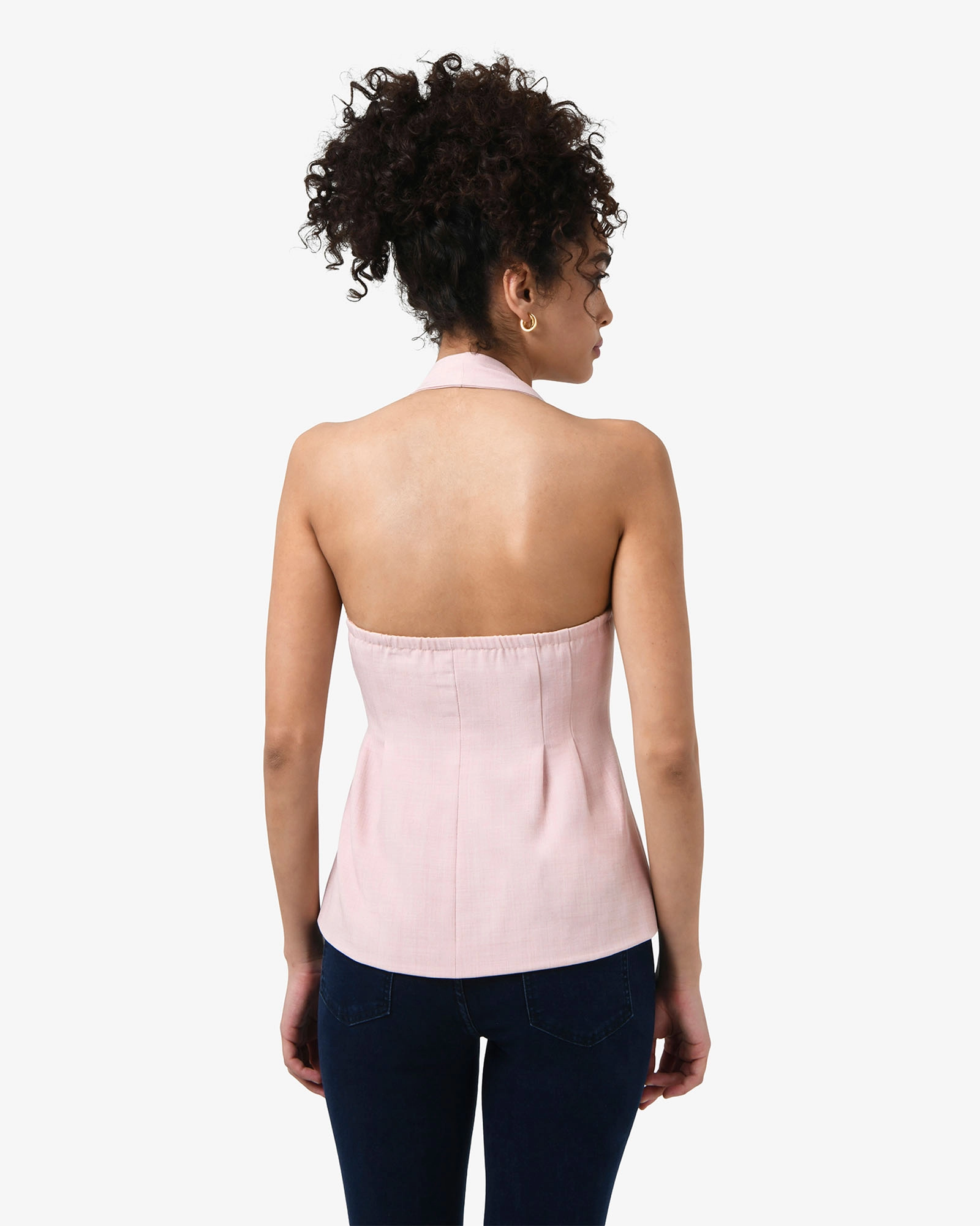 Lola Halter Neck Peplum Vest