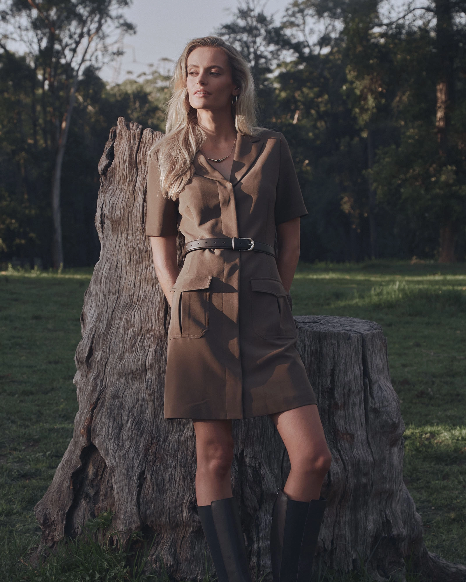 Stevie Utility Mini Dress