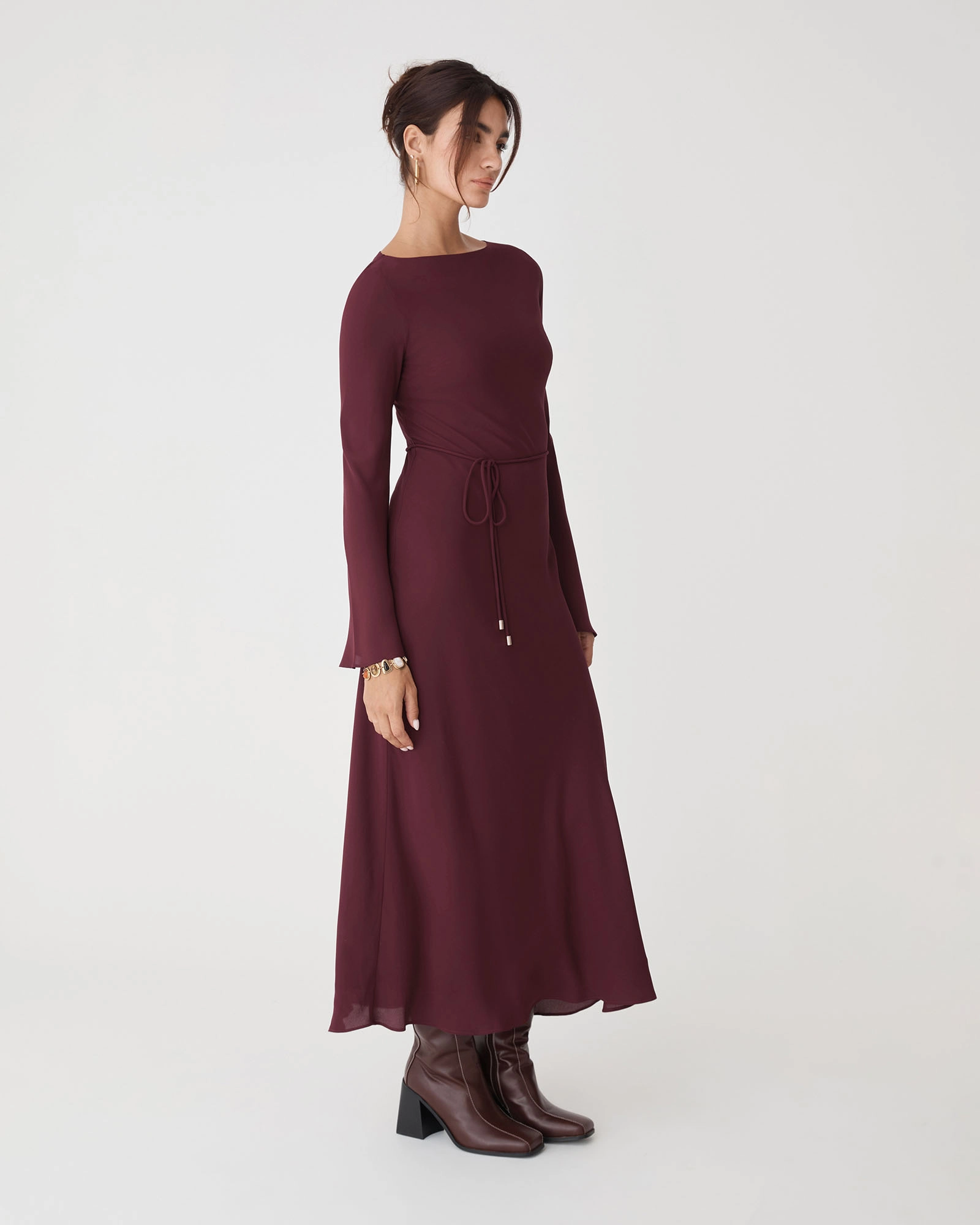 Quinn Bias Tie Waist Dress