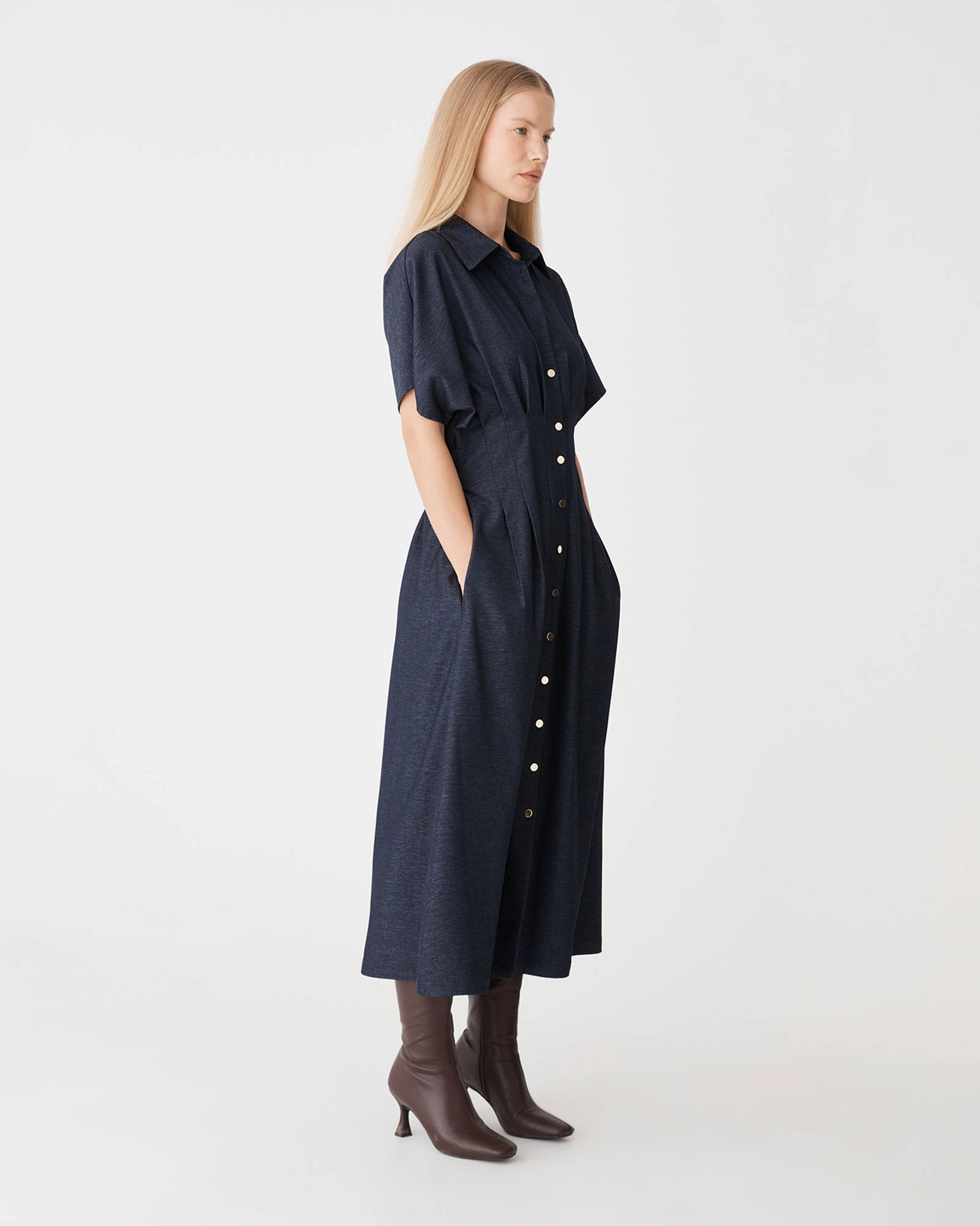Gilda Pleat Waist Dress
