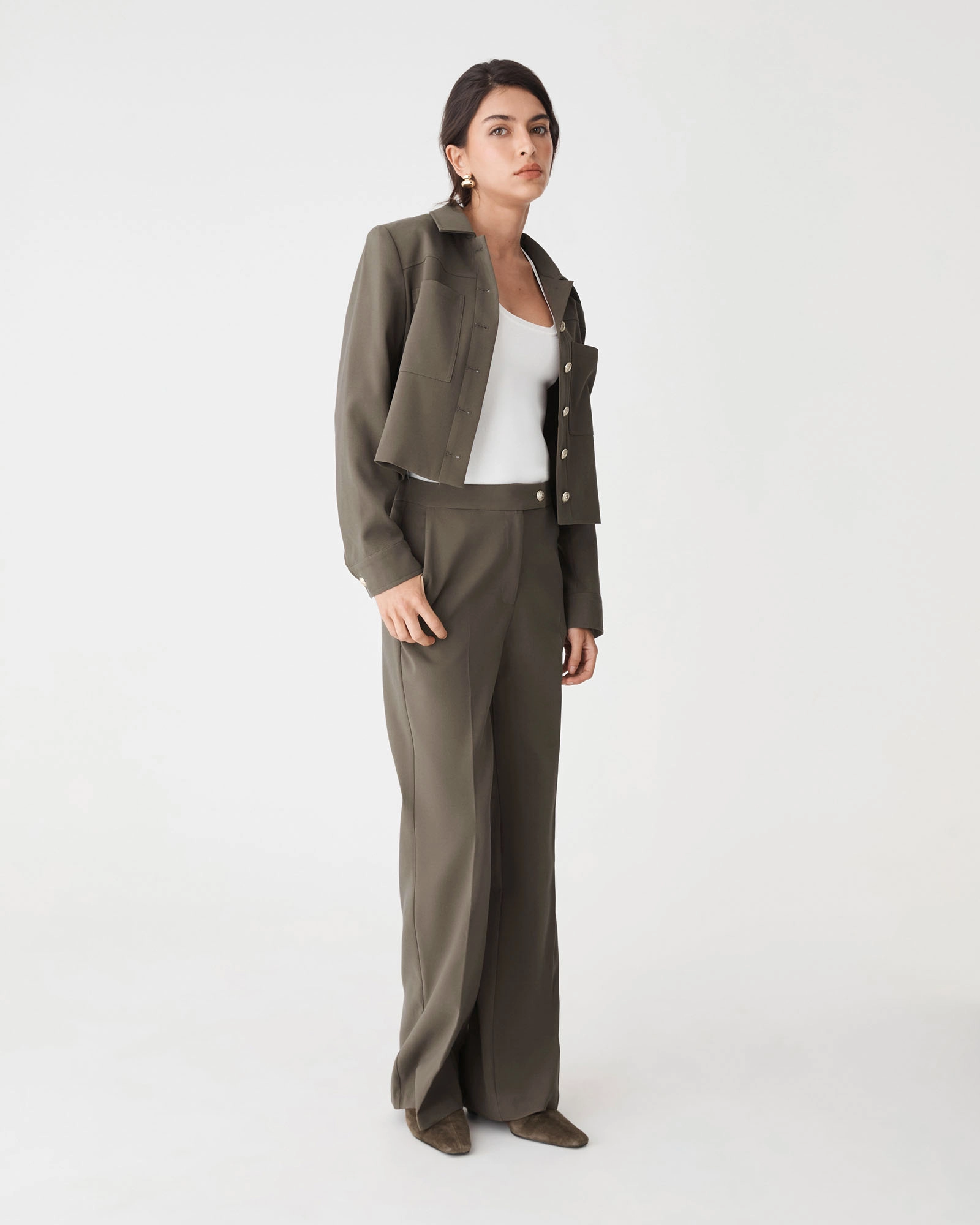 Sadie Patch Pocket Crop Jacket