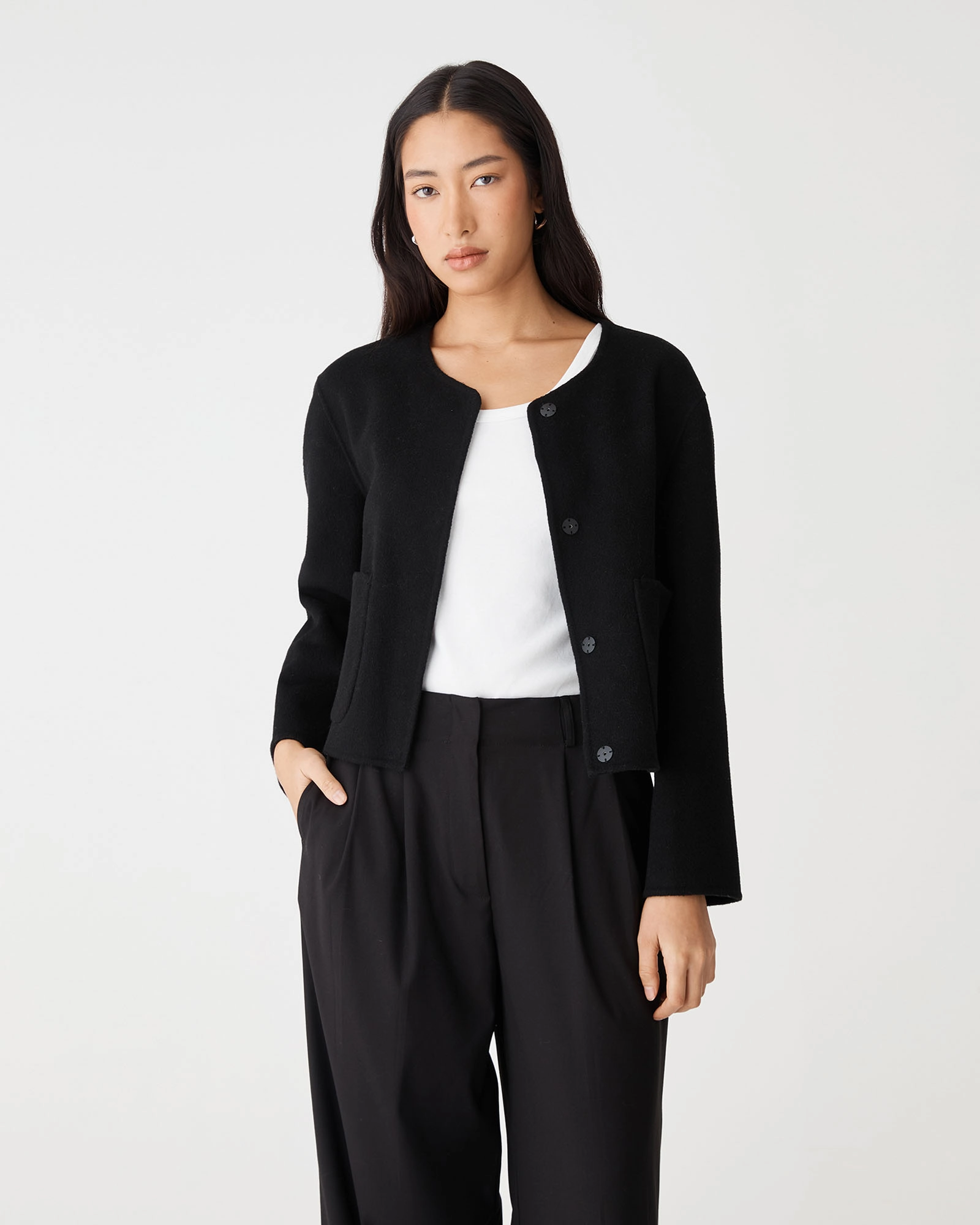 Alani Crop Wool Jacket