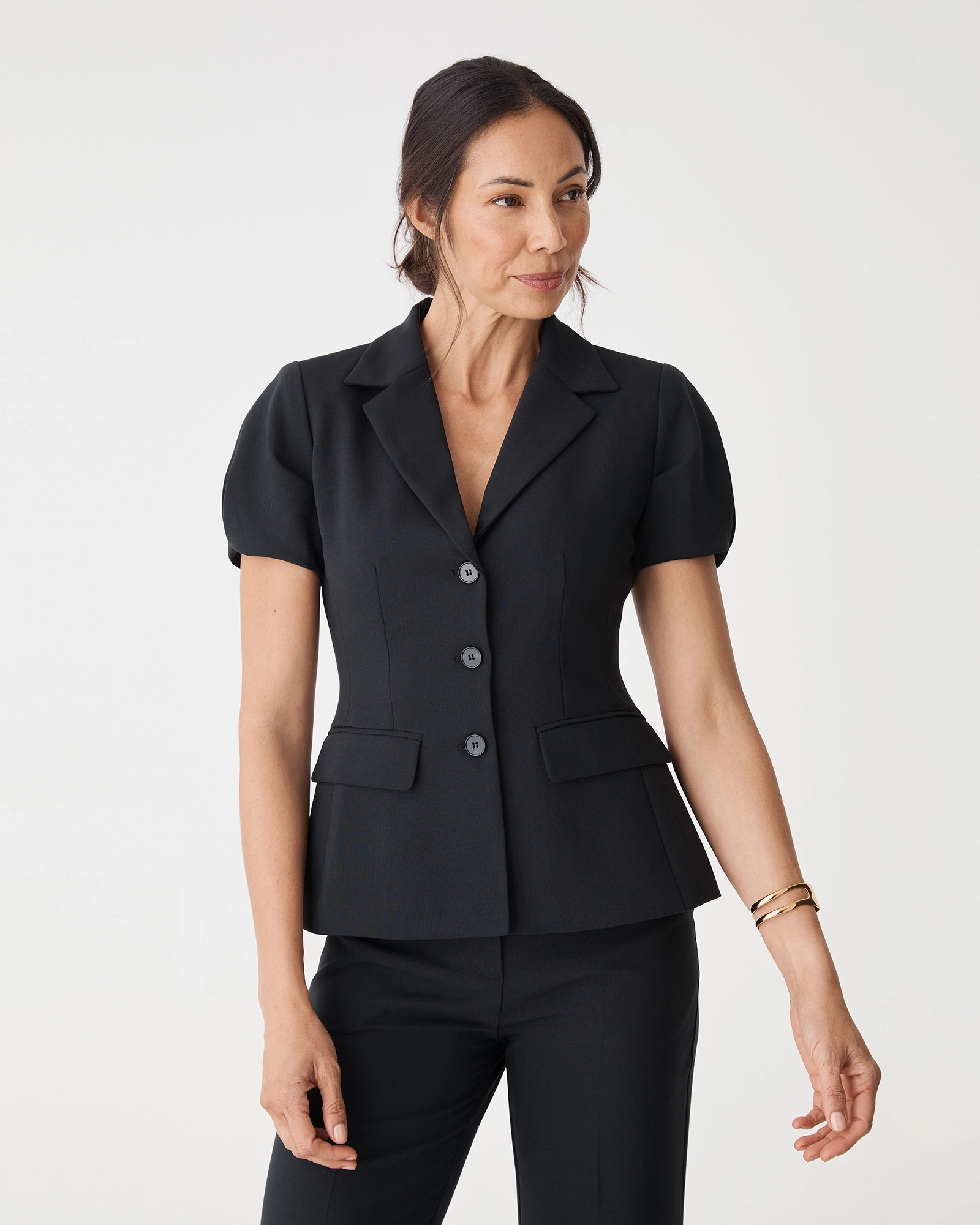 Jennifer Short Sleeve Blazer