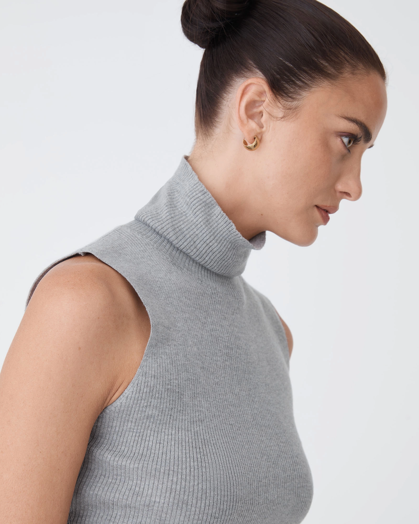 Suzie Turtleneck Rib Knit Top