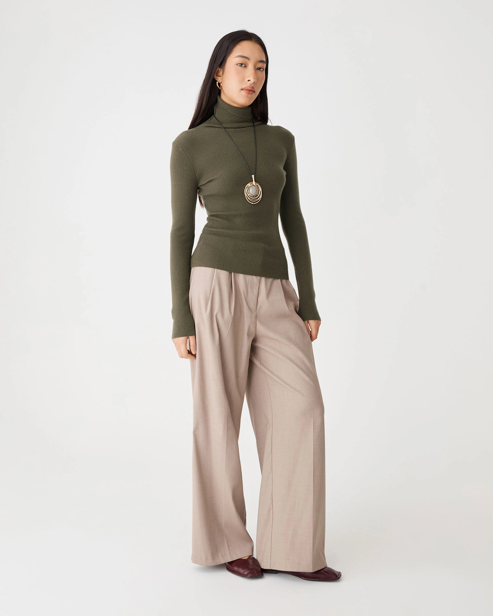 Ginny Ribbed Turtleneck Knit