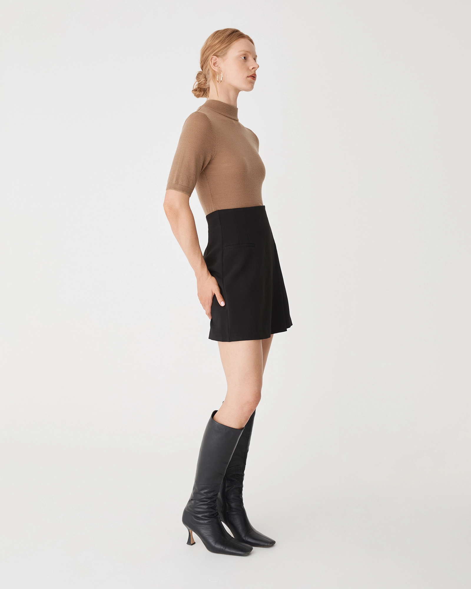 Ellen Wool Short Sleeve Knit