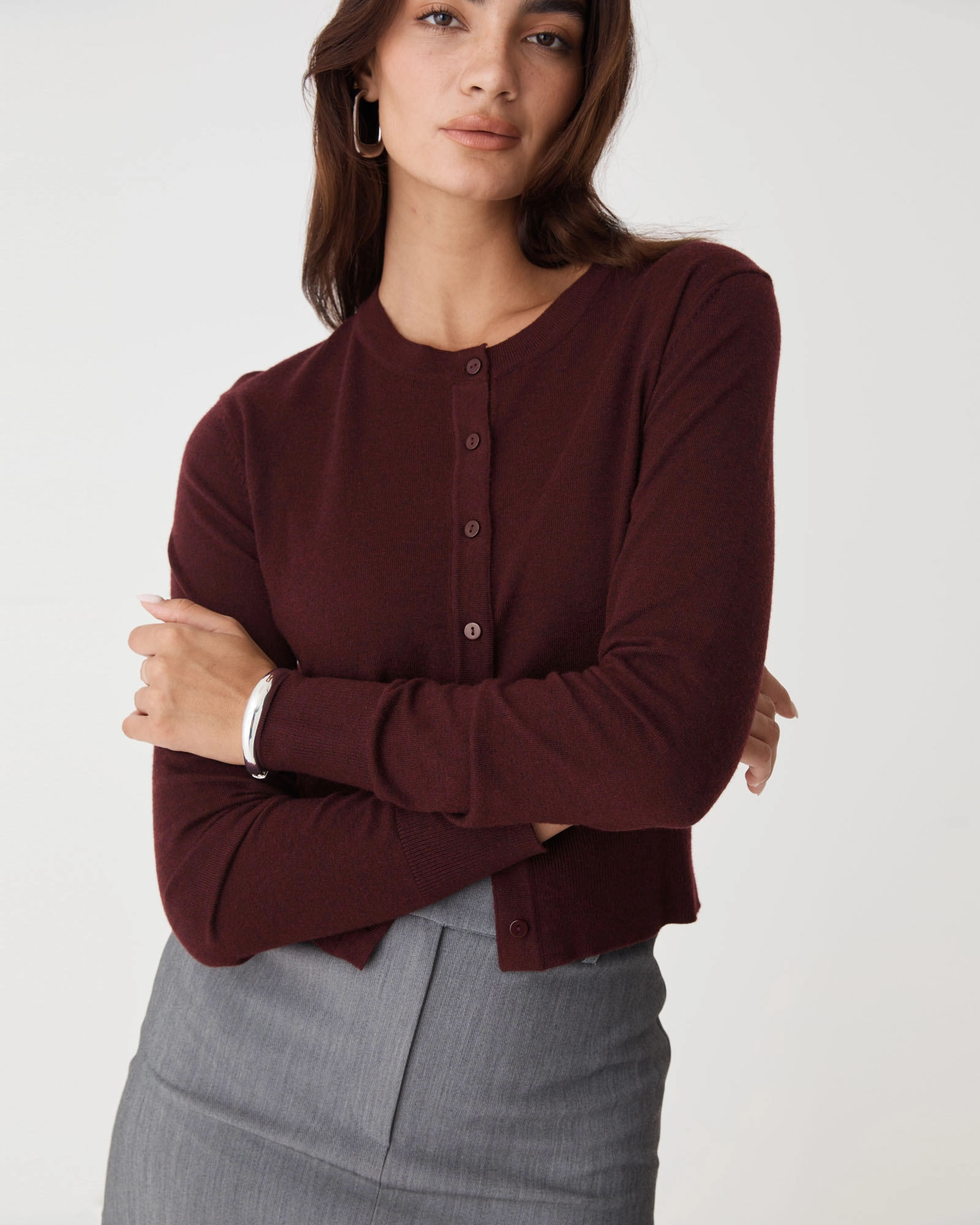 Cassie Crew Neck Cardigan