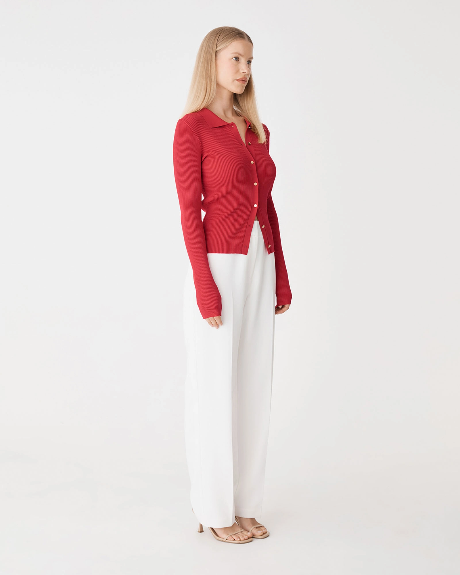 Bristol Collared Rib Cardigan