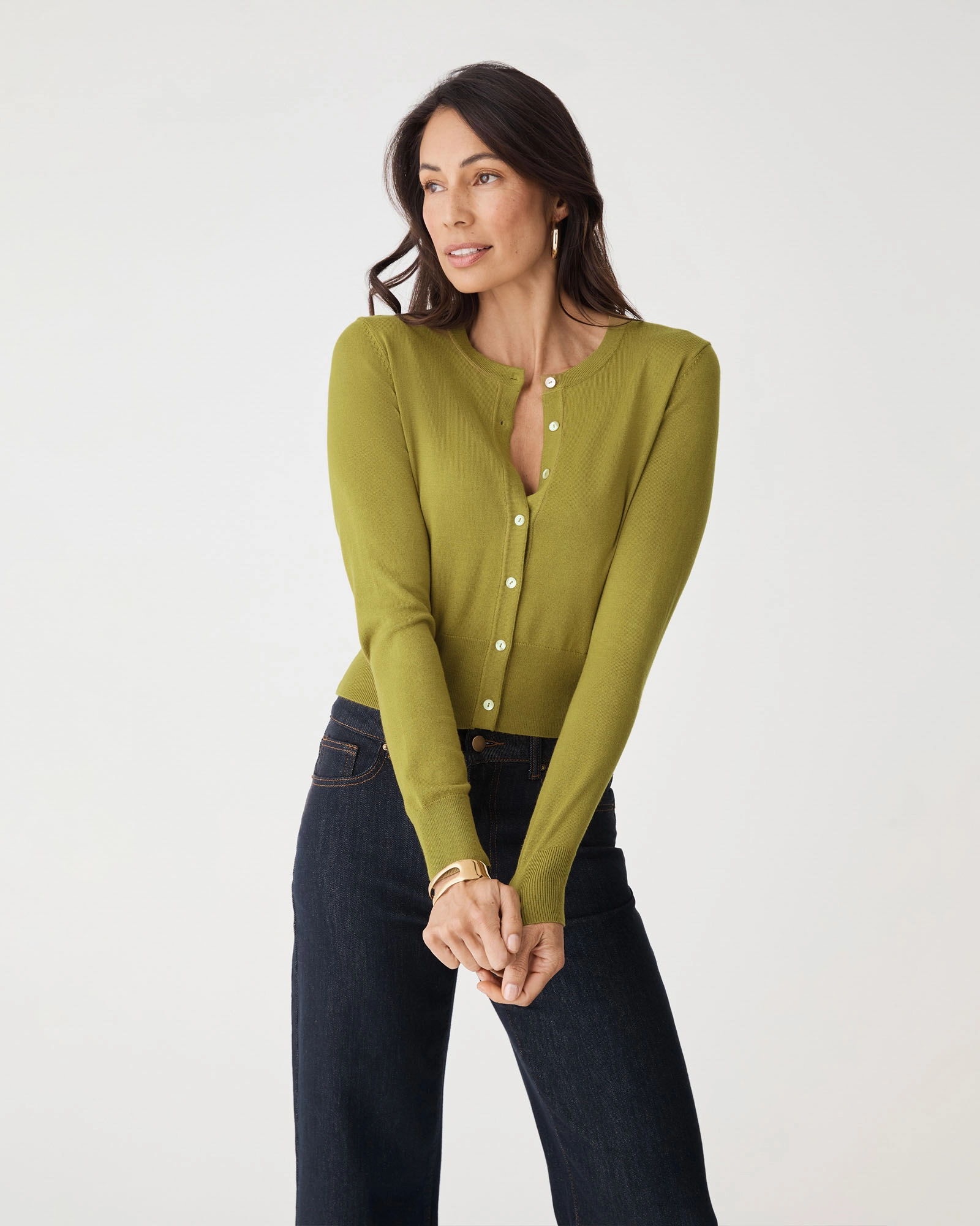 Jessie Crew Neck Cardigan
