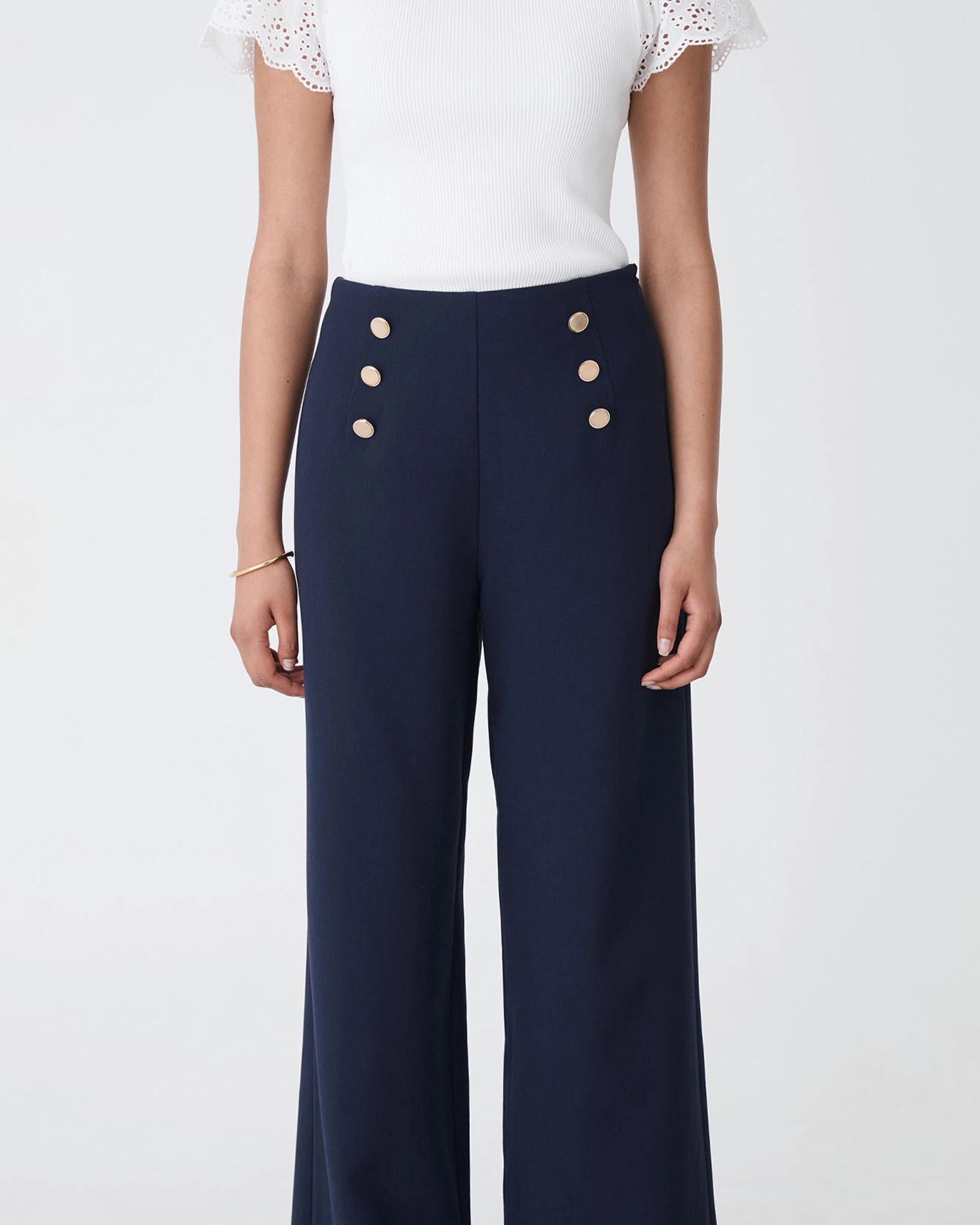 Evie Wide Leg Sailor Pants
