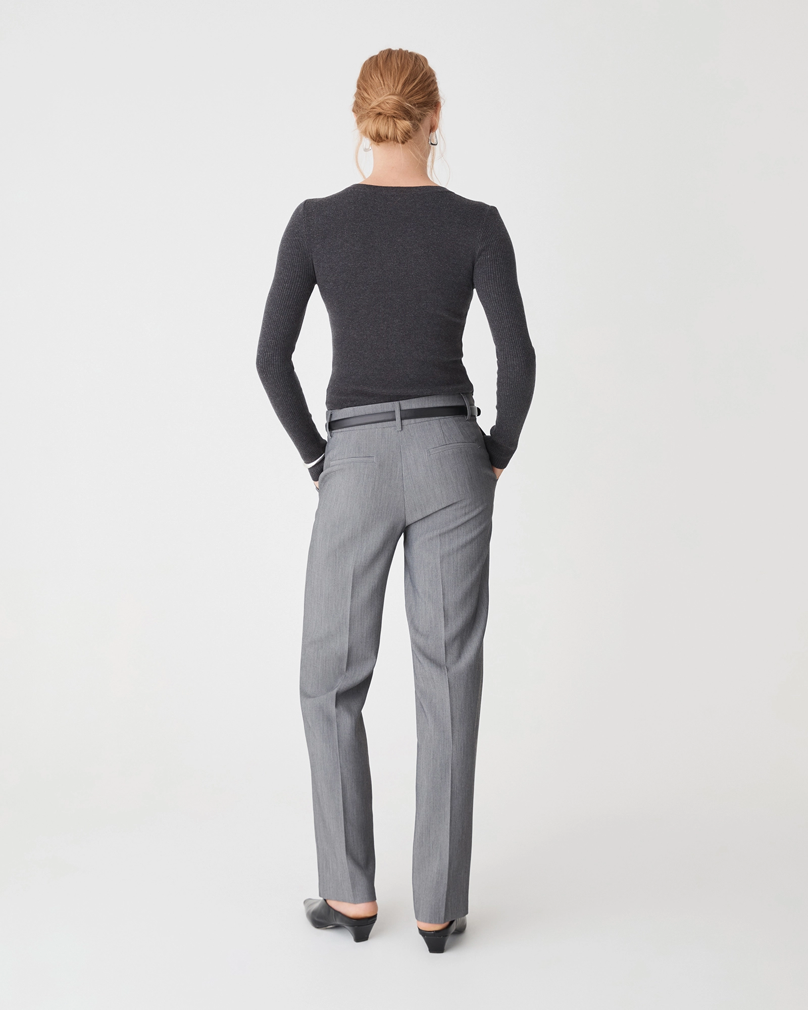 Nikki Mid Rise Straight Pants