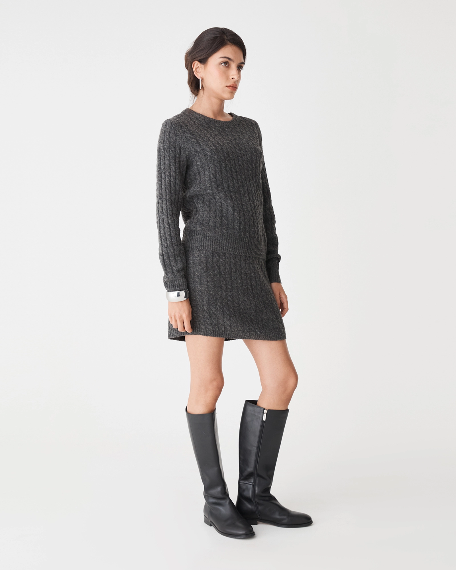 Andie Cable Knit Mini Skirt