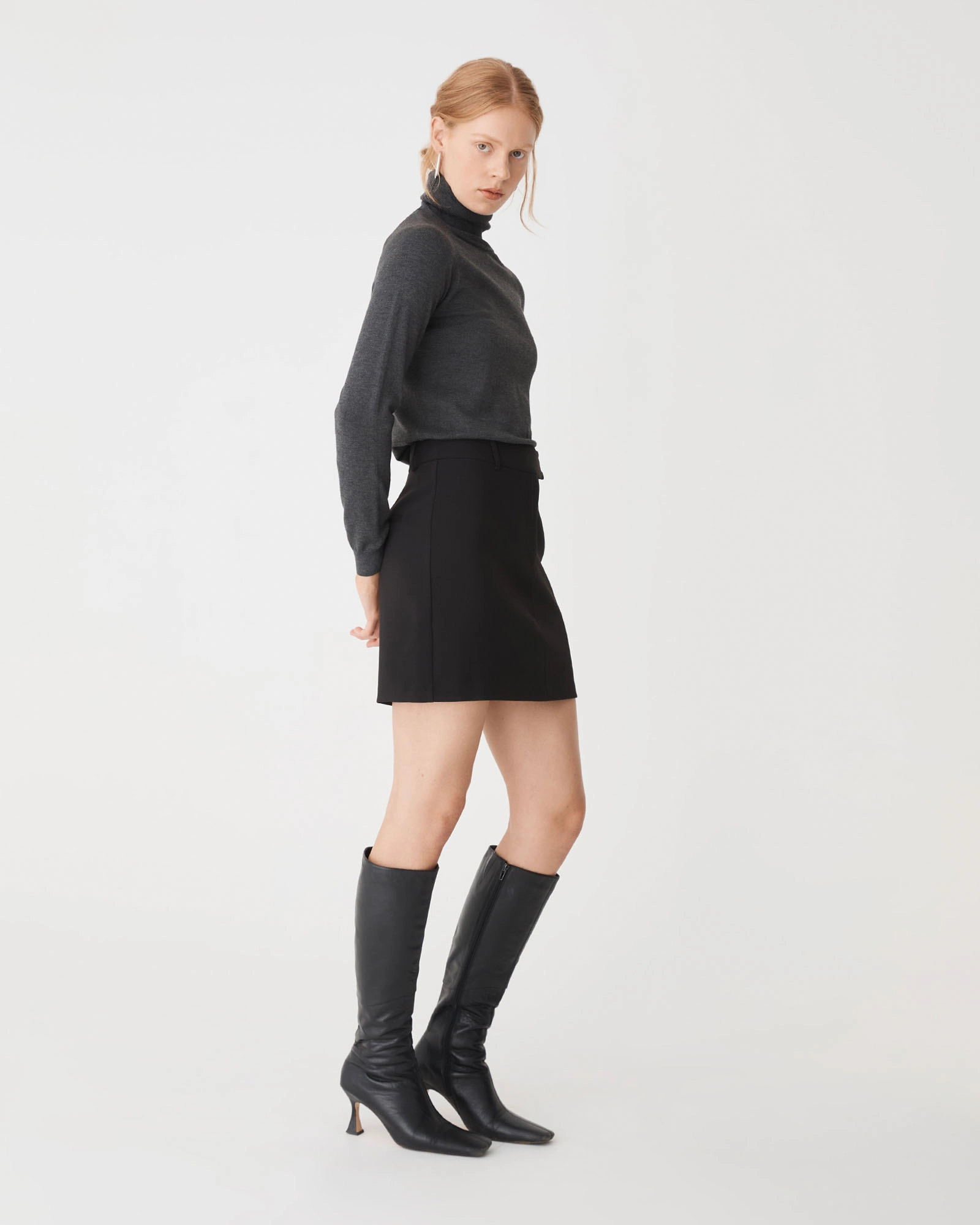 Nikki Straight Mini Skirt
