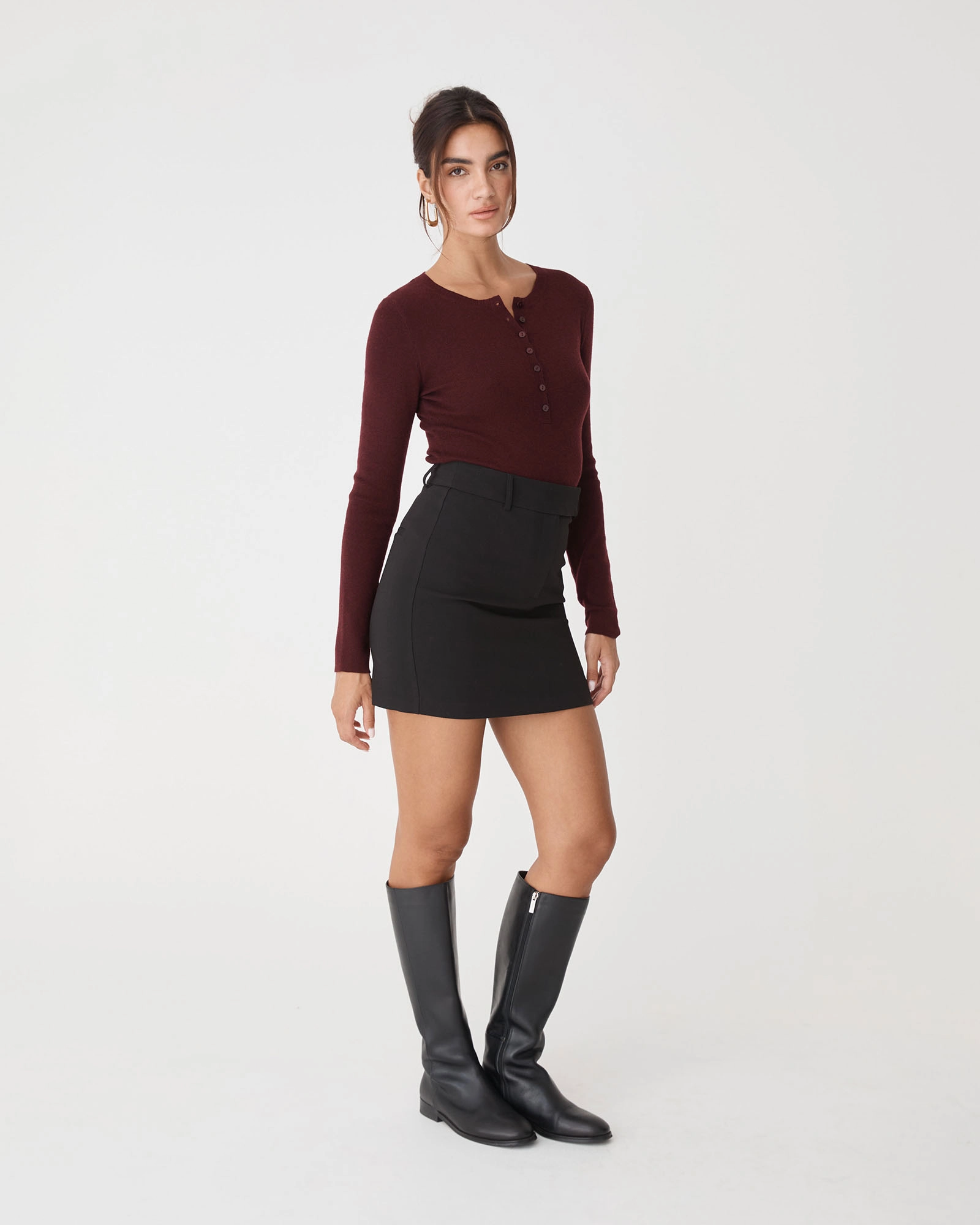 Nikki Straight Mini Skirt