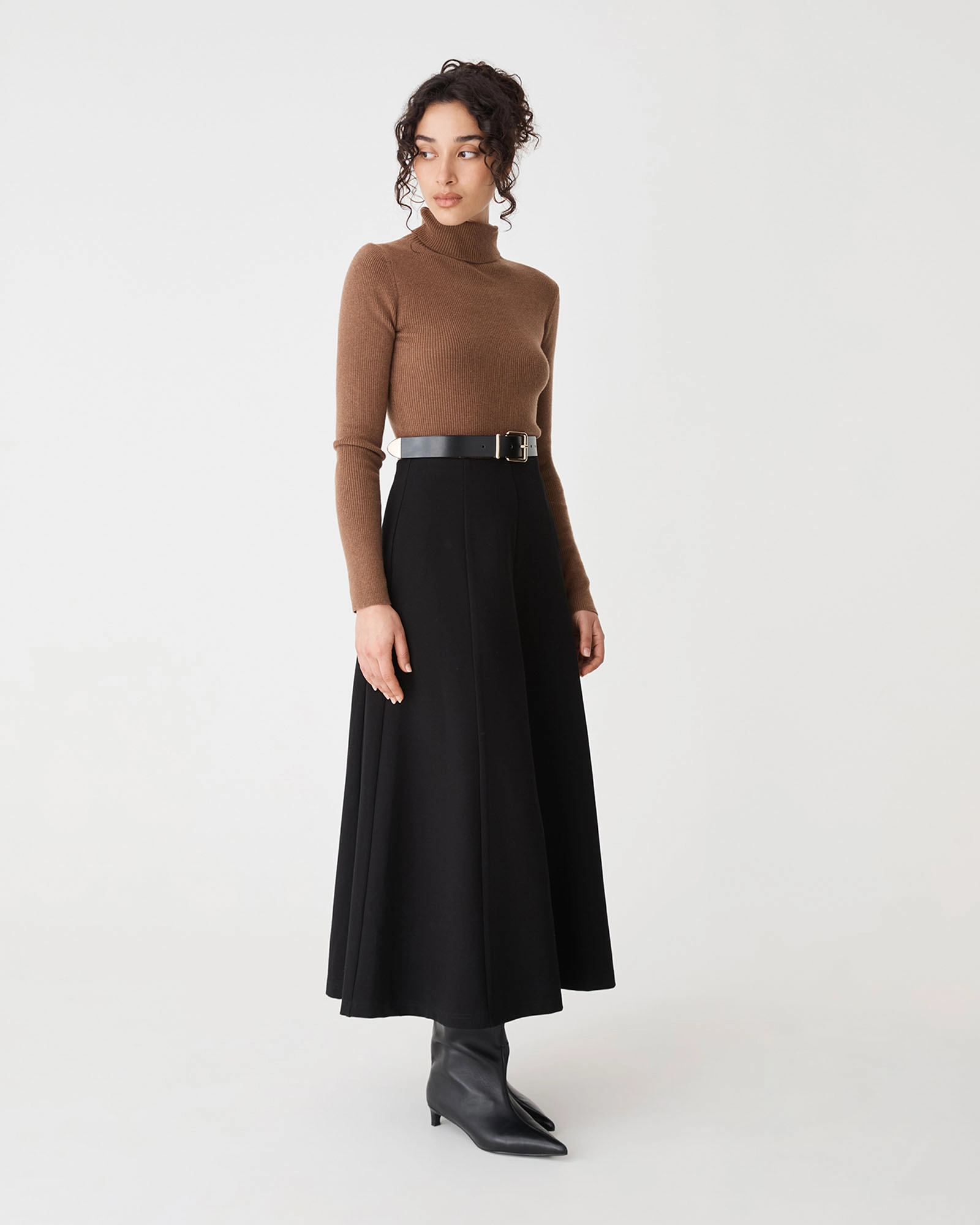 Janice A-line Ponte Skirt