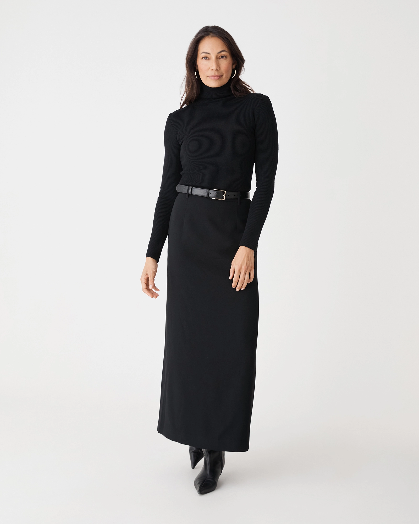 Kaitlyn Crepe Column Skirt