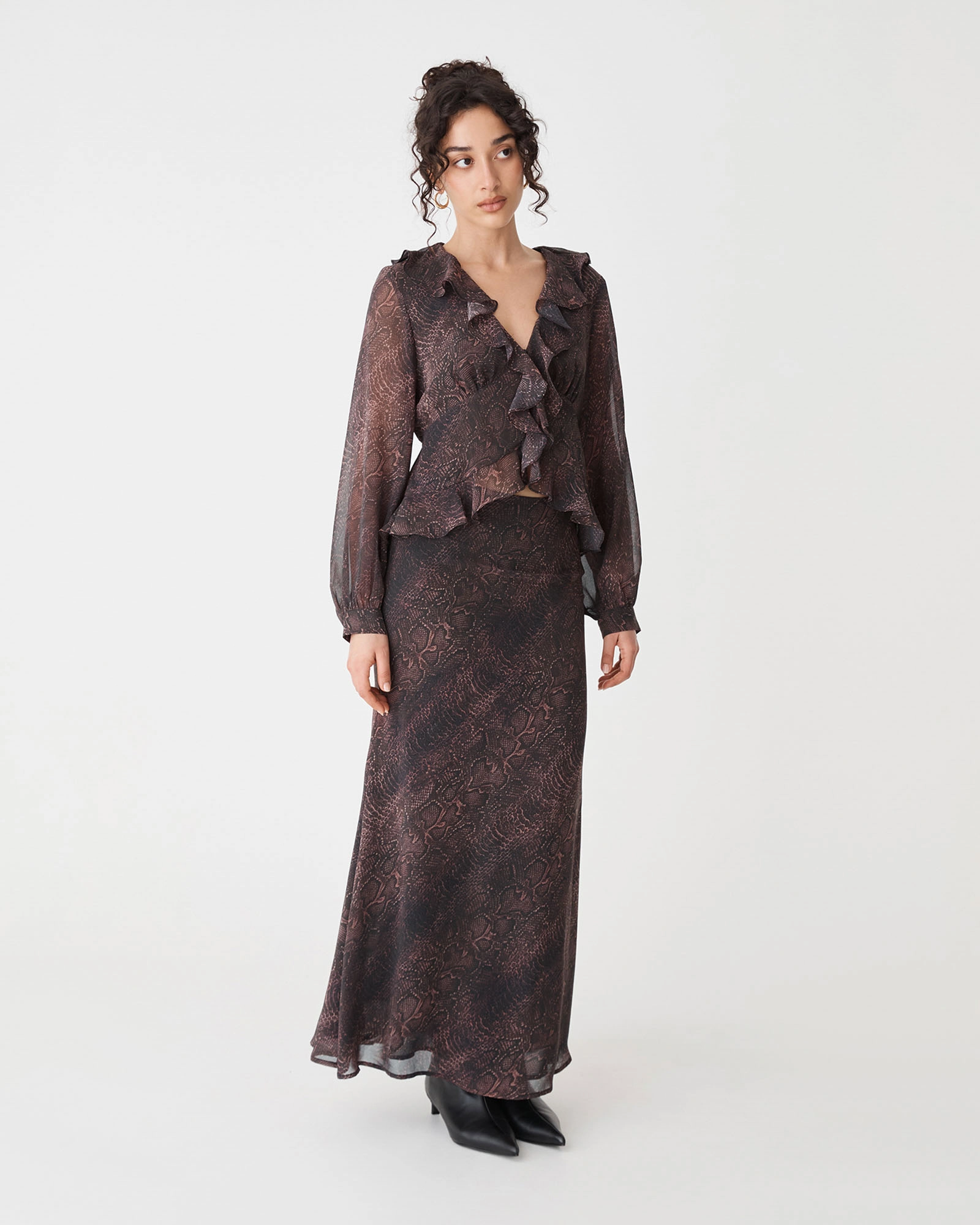 Sonia Snake Maxi Skirt