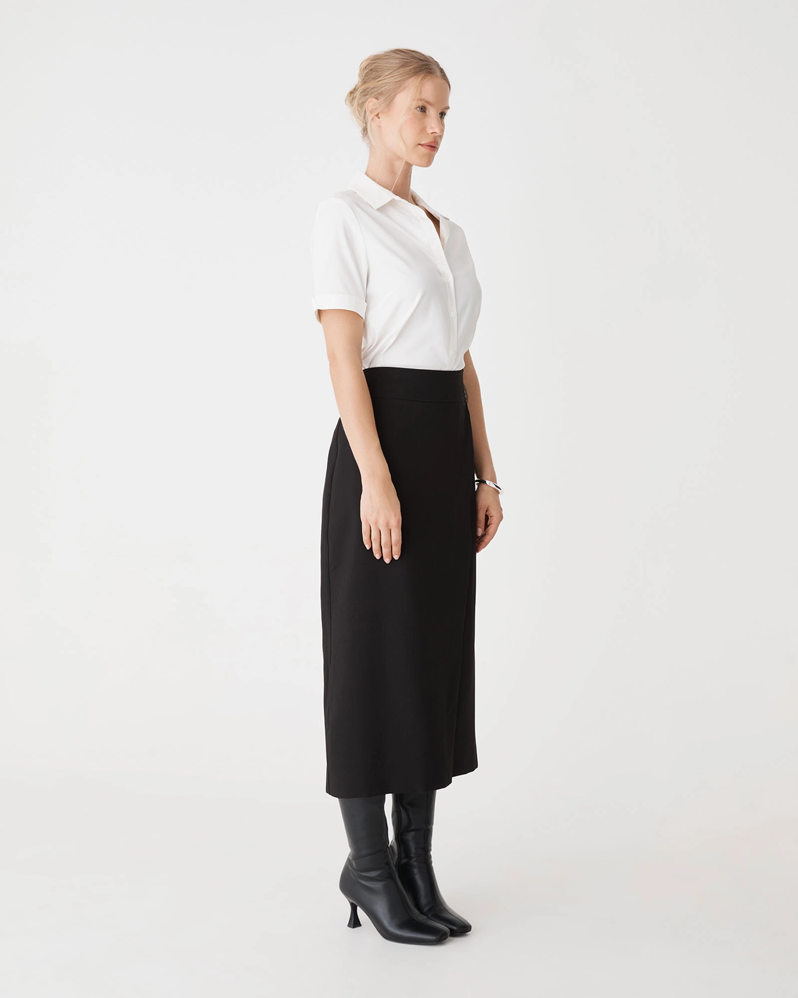Lydia Faux Wrap Skirt