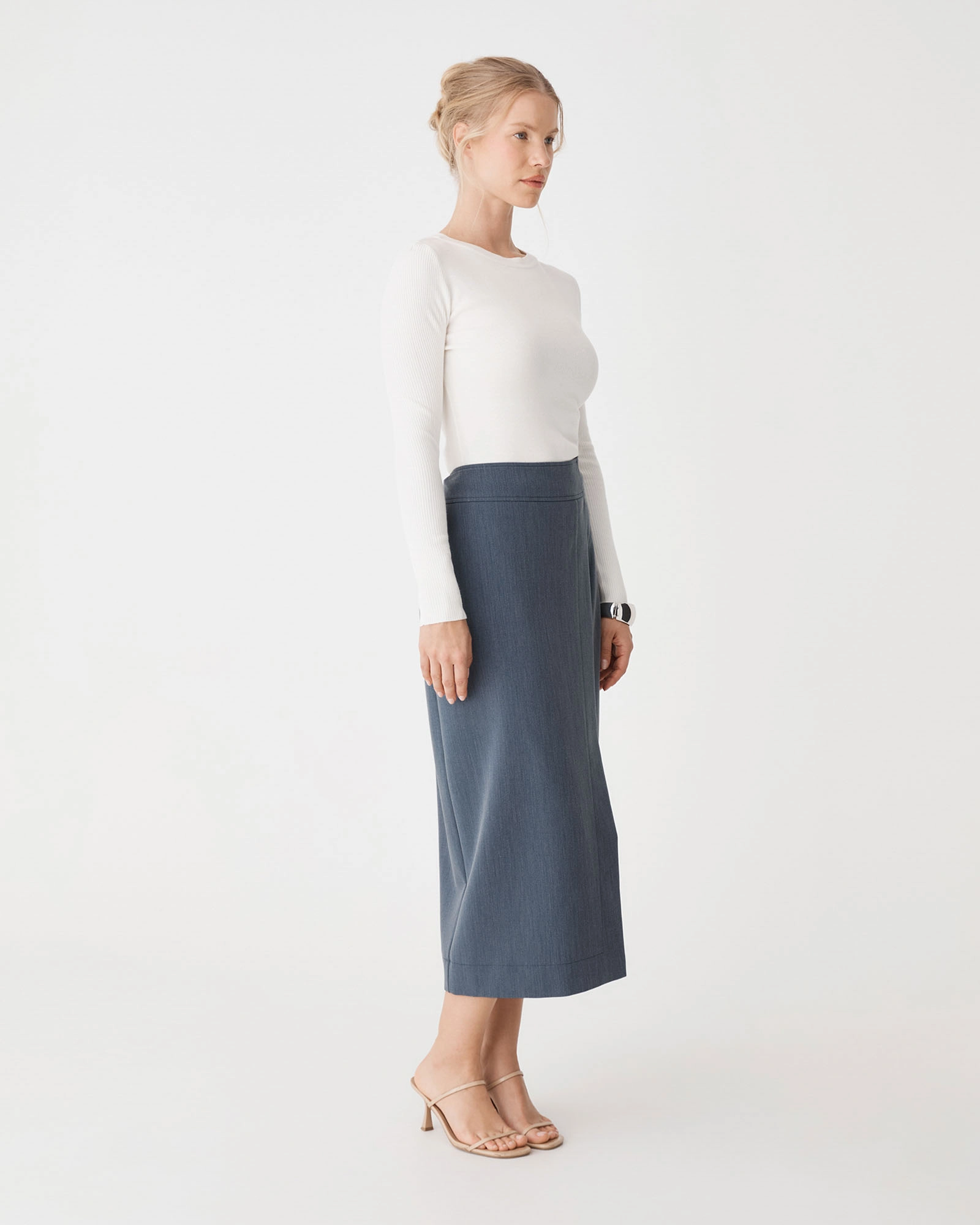 Lydia Faux Wrap Skirt