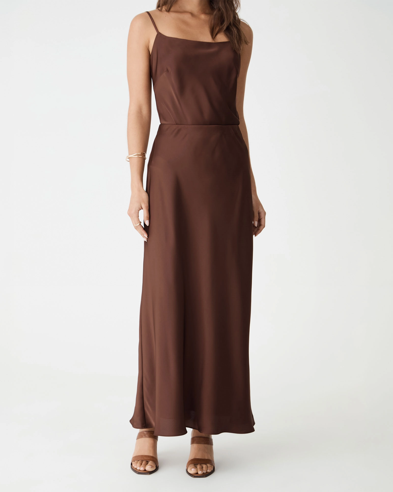 Lindsay Bias Satin Skirt