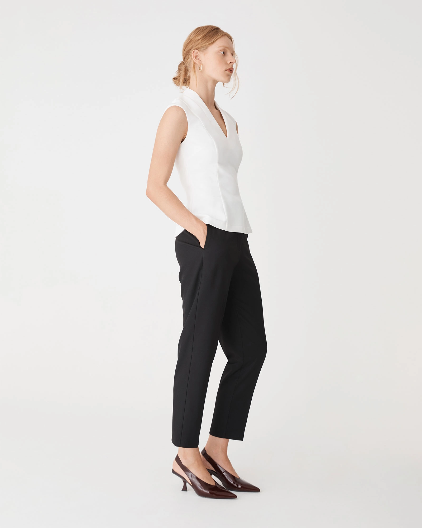Juno V-neck Ponte Top