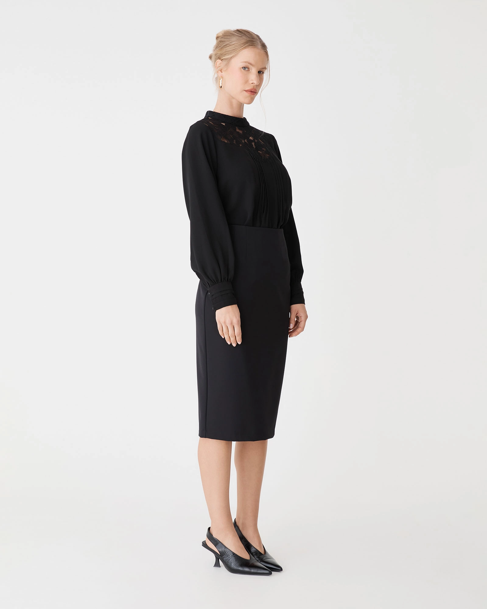 Fiora Lace Yoke Blouse