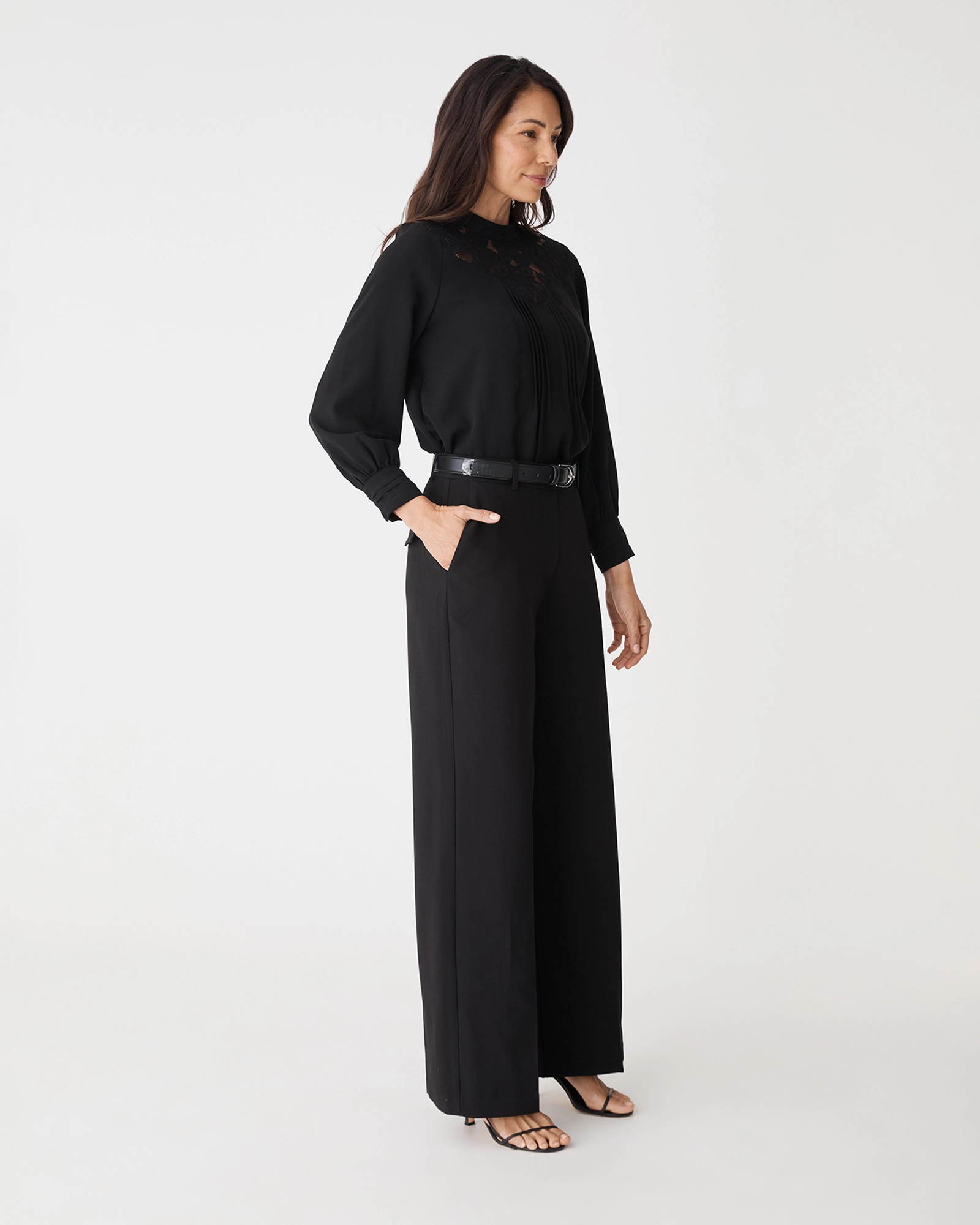 Fiora Lace Yoke Blouse