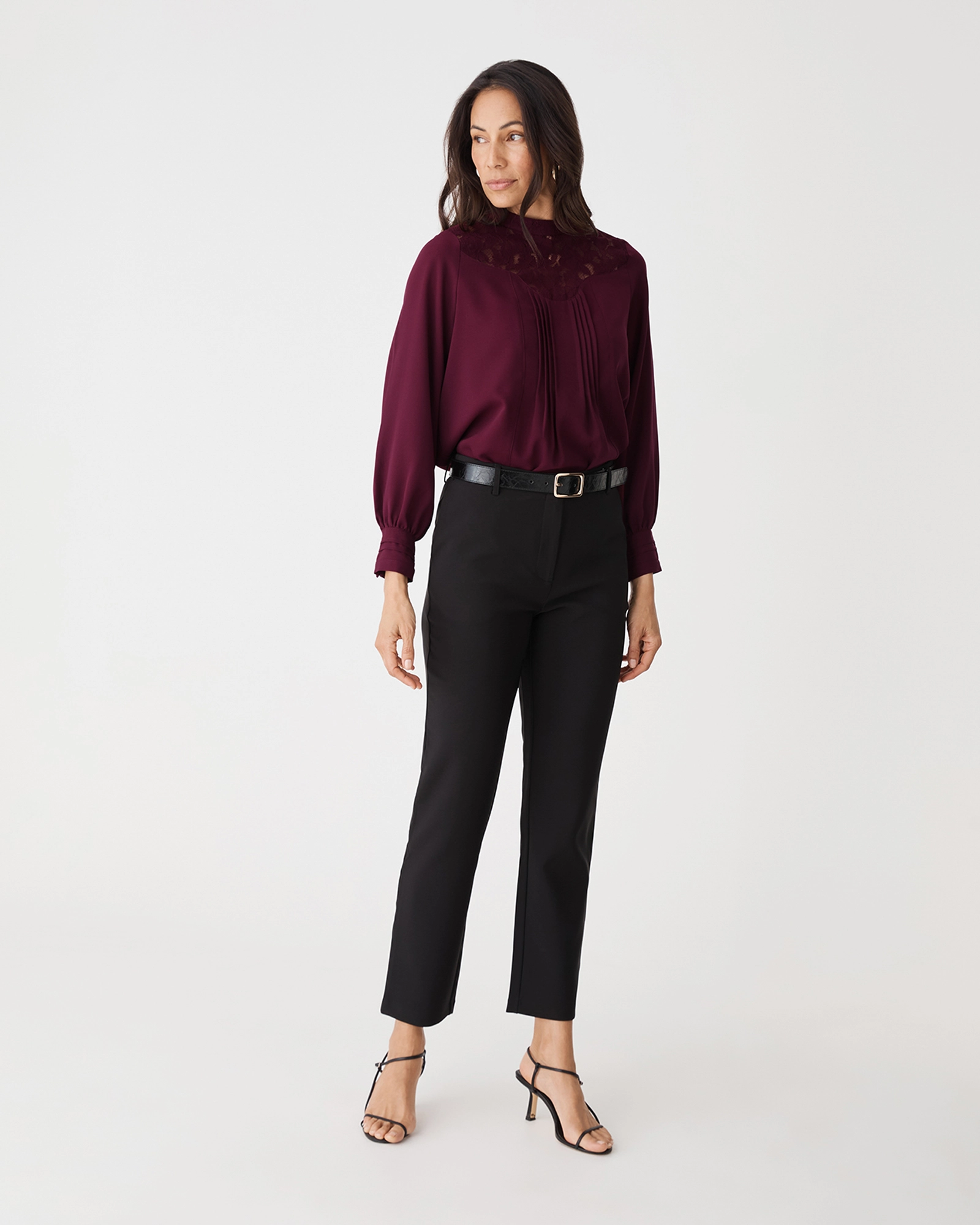 Fiora Lace Yoke Blouse