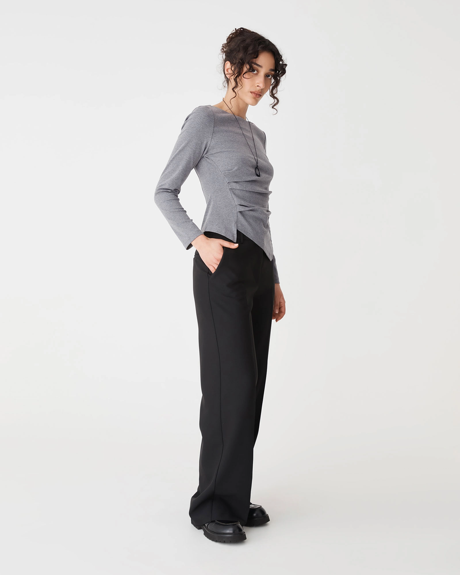 Calia Asymmetric Knit Top