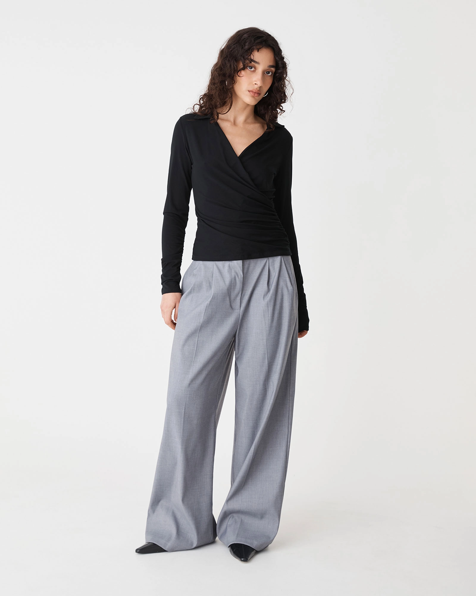 Solene Bamboo Wrap Top