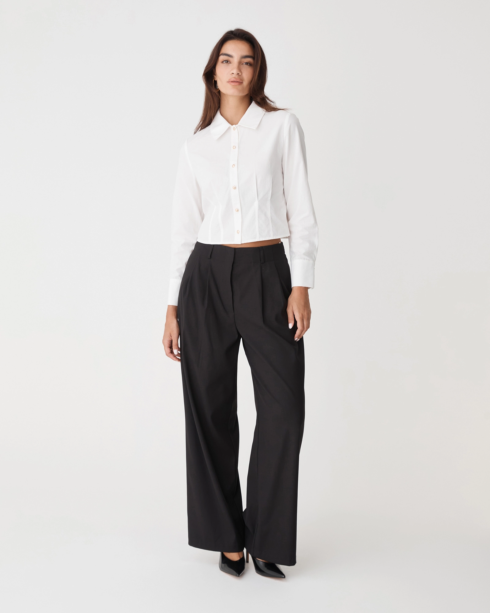 Gabby Pleated Hem Shirt