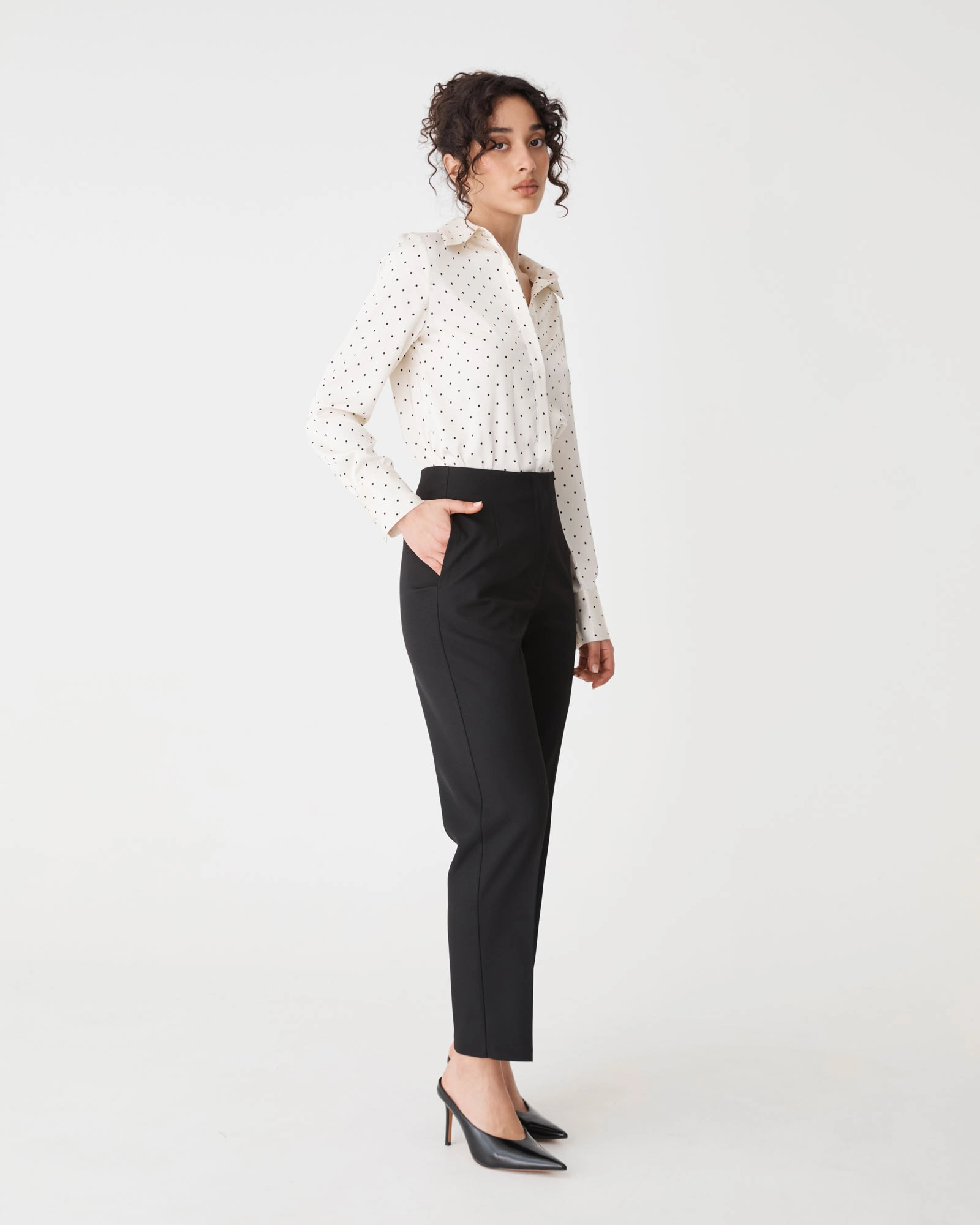 Courtney Satin Spot Shirt