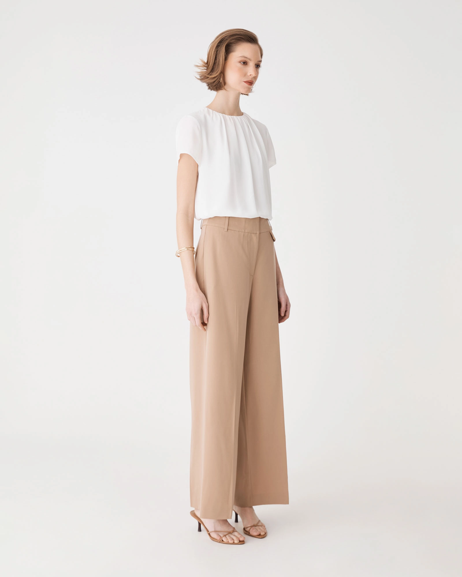 Angela Gathered Neck Top