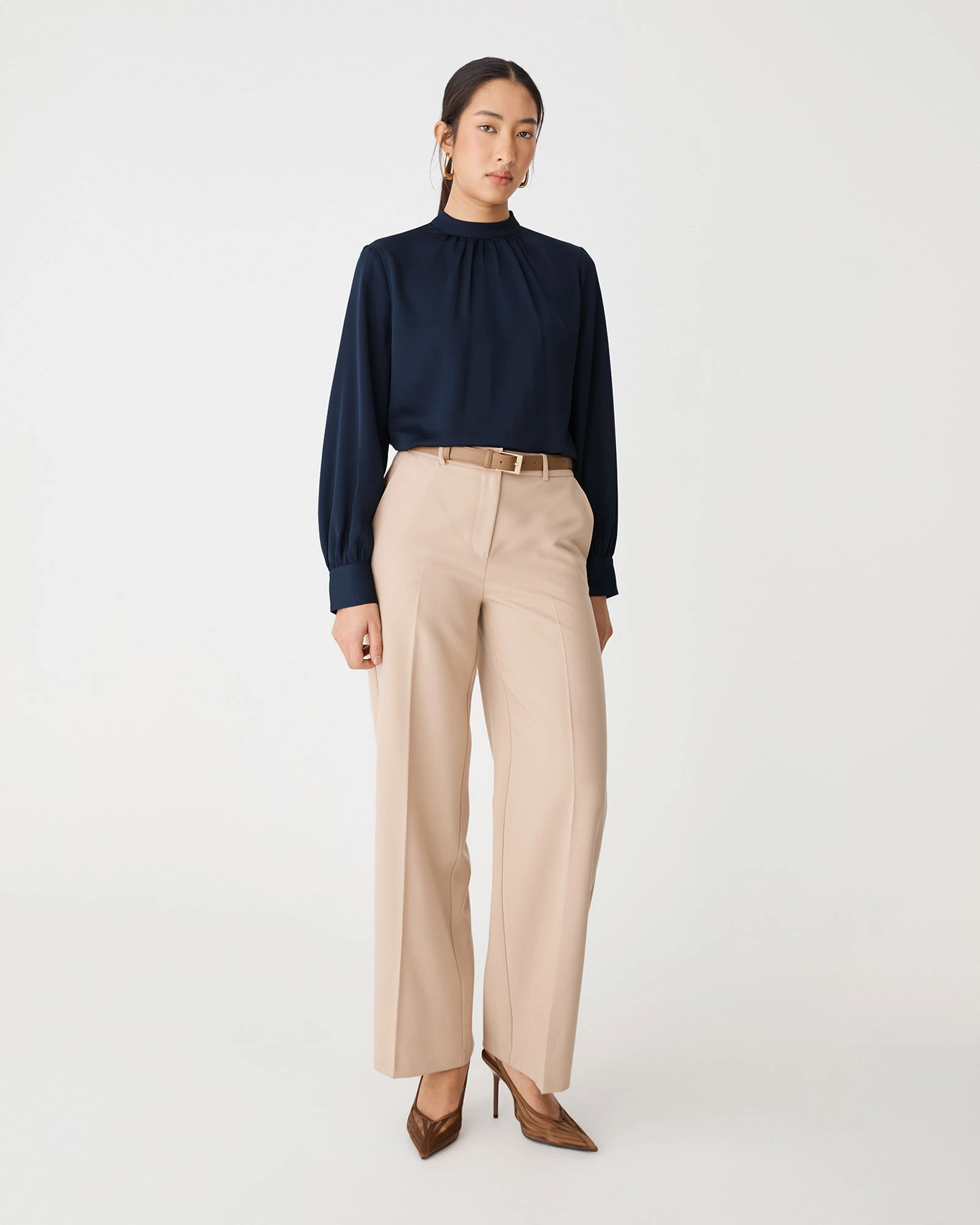 Celene Gathered Neck Top