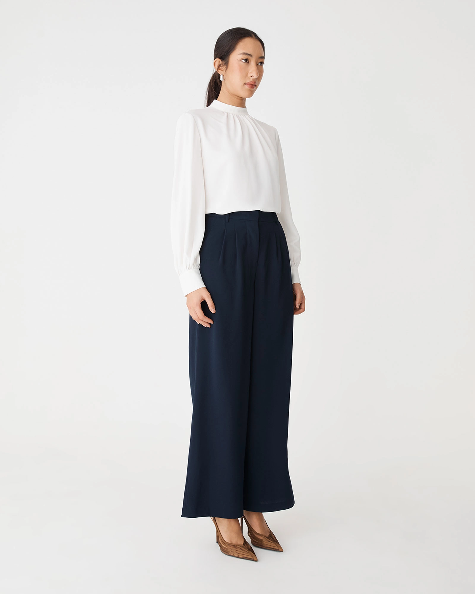 Celene Gathered Neck Top