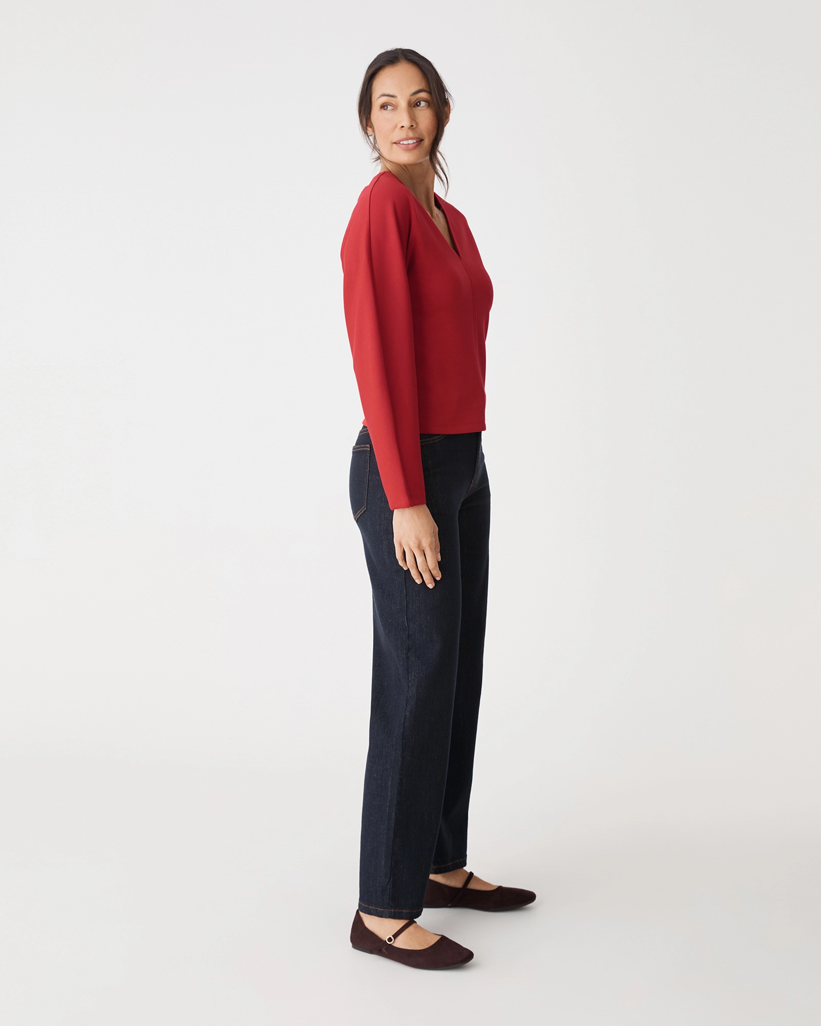 Tate V-neck Dolman Sleeve Top