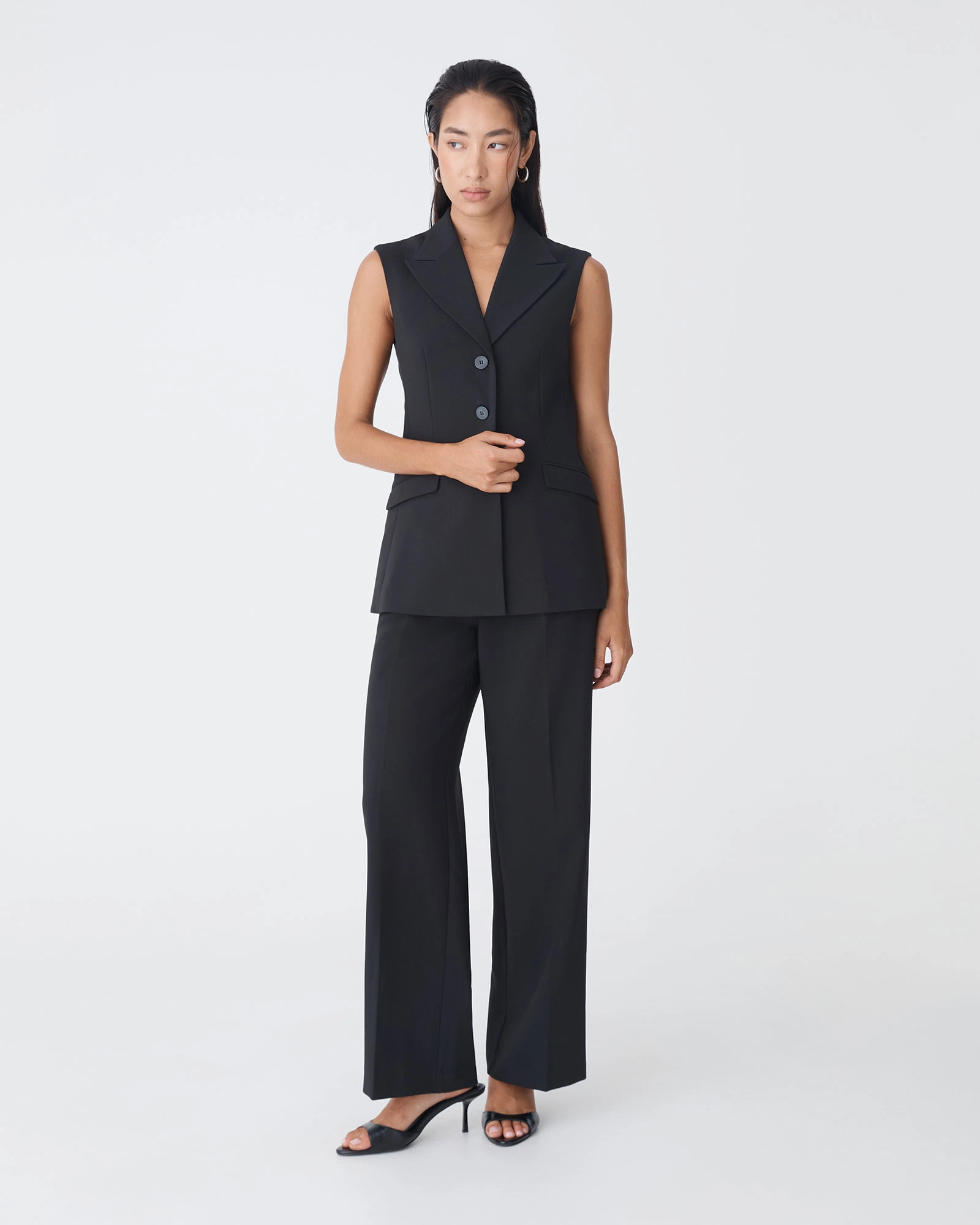 Nikki Long Collared Vest