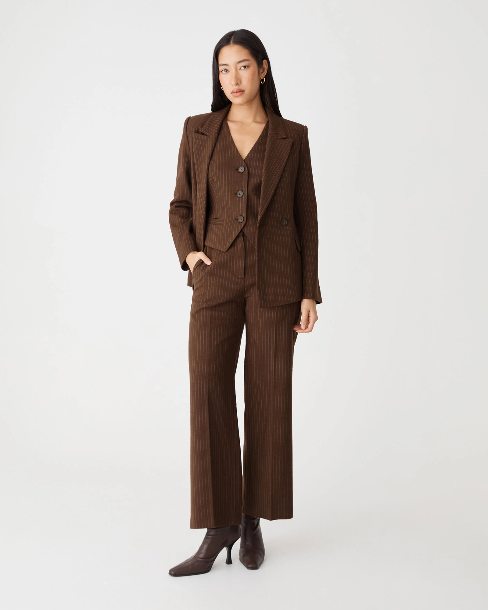 Zara Pinstripe Vest