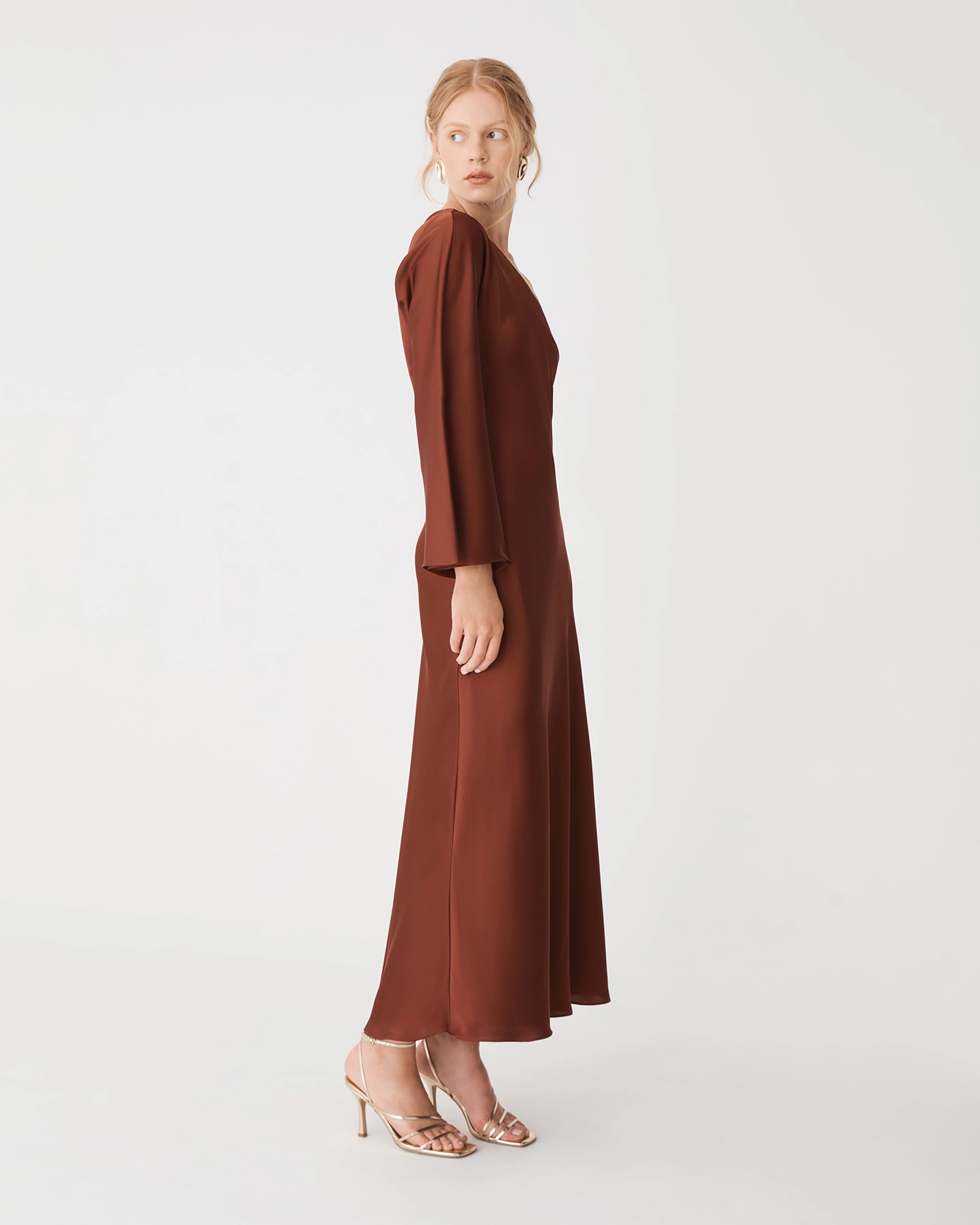 Cleo One Shoulder Satin Dress