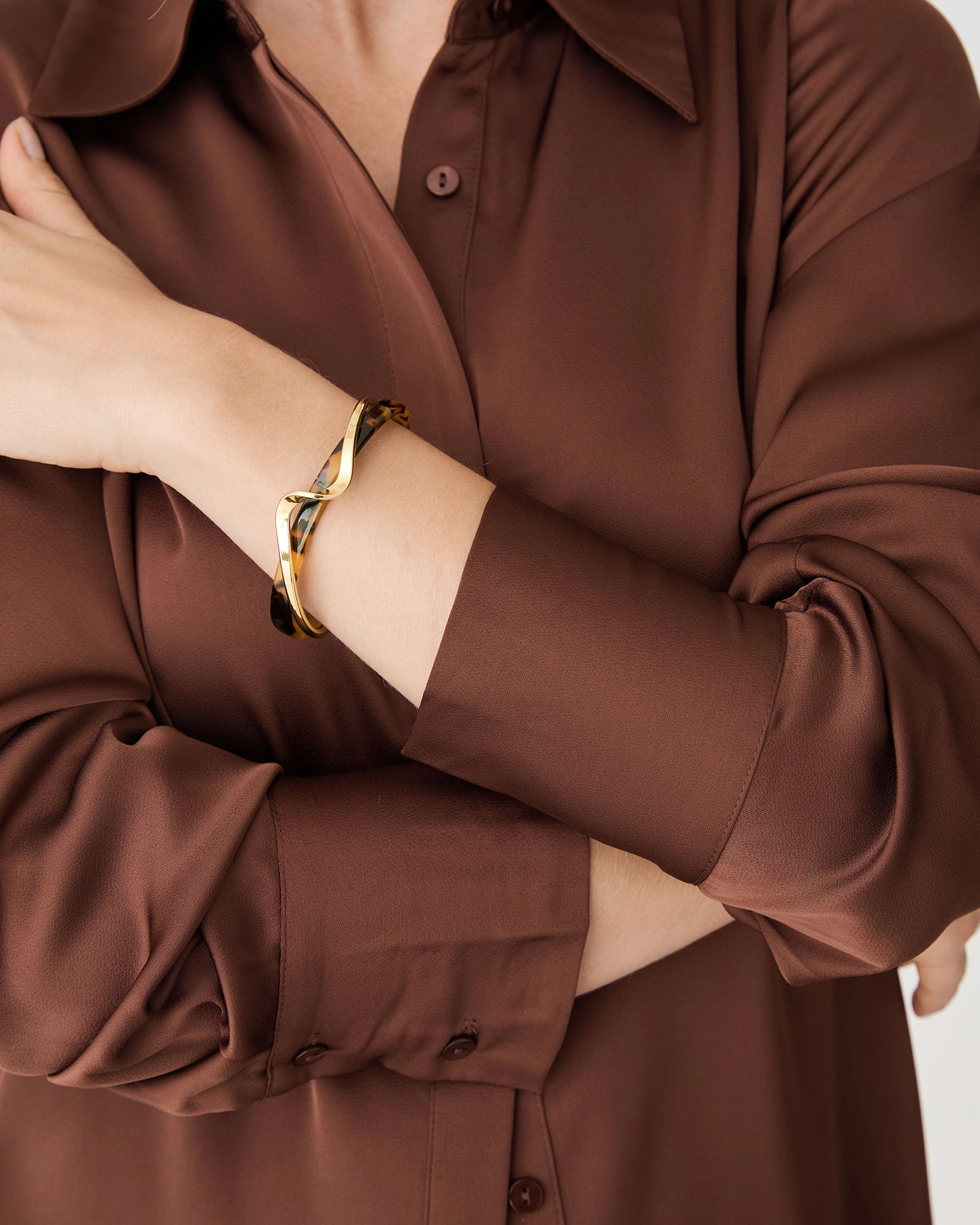 Amber Gold Cuff
