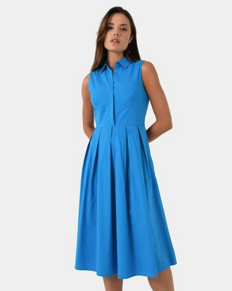 Forcast Clothing - Alma Cotton Sleeveless  Dress